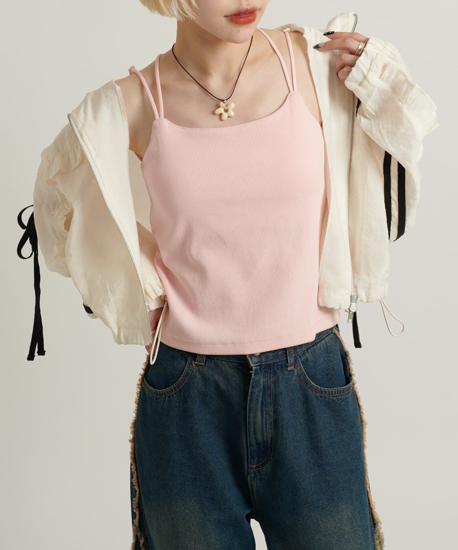 w closet(ダブルクローゼット) カップ付キャミ