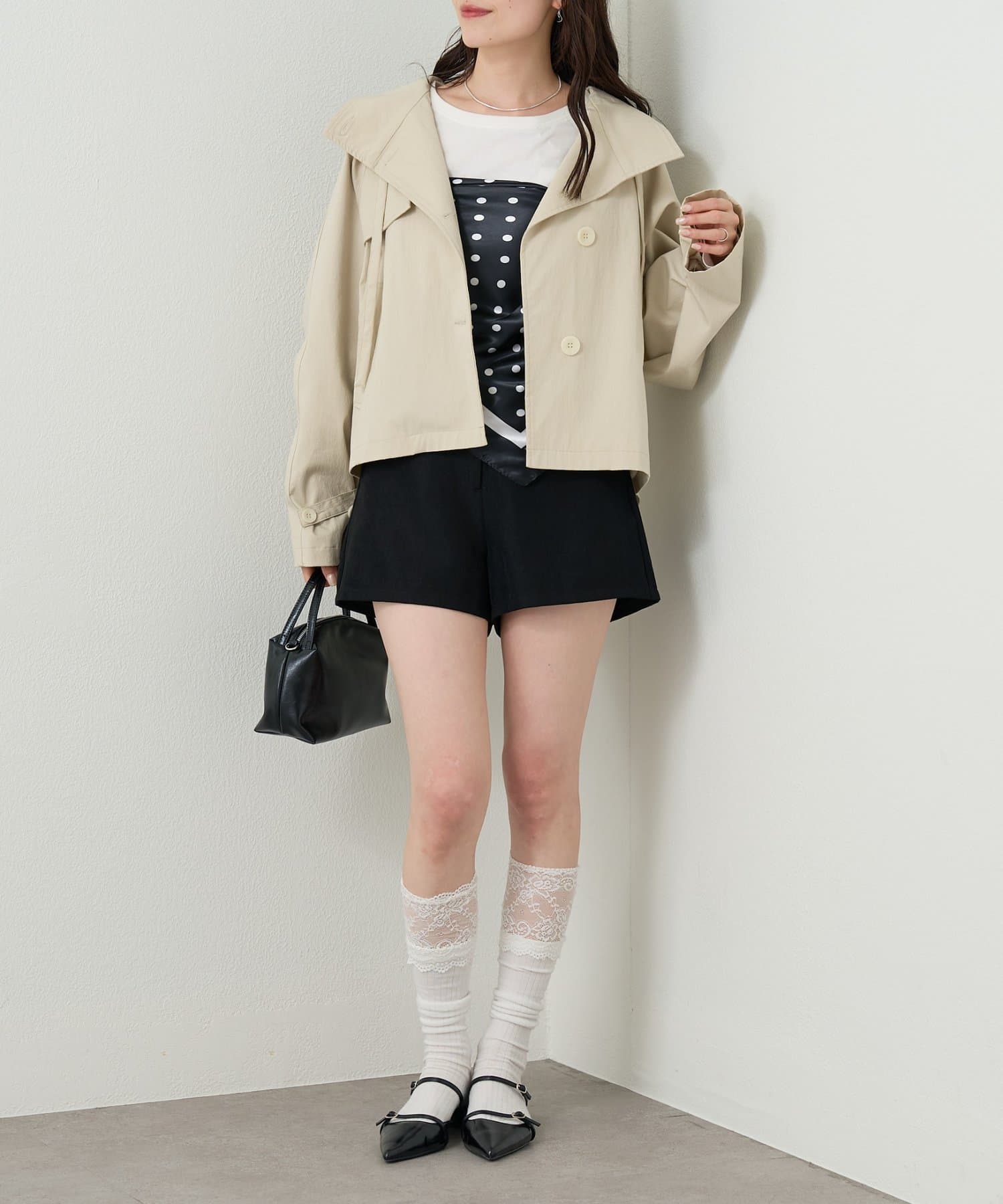 mystic(ミスティック) ドットサテンスカーフ