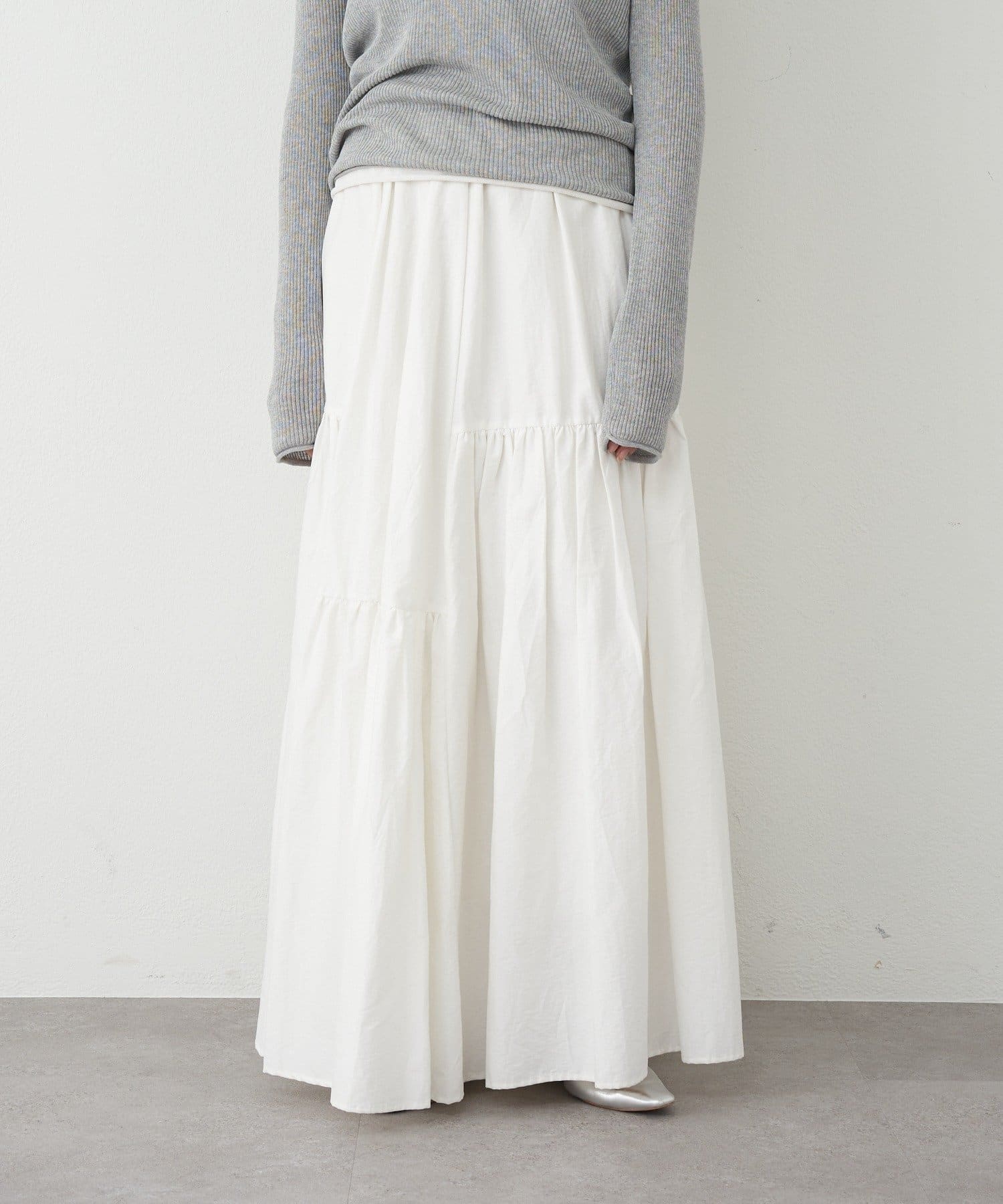 SHENERY(シーナリー) 【26SS予約】タフタボリュームスカート