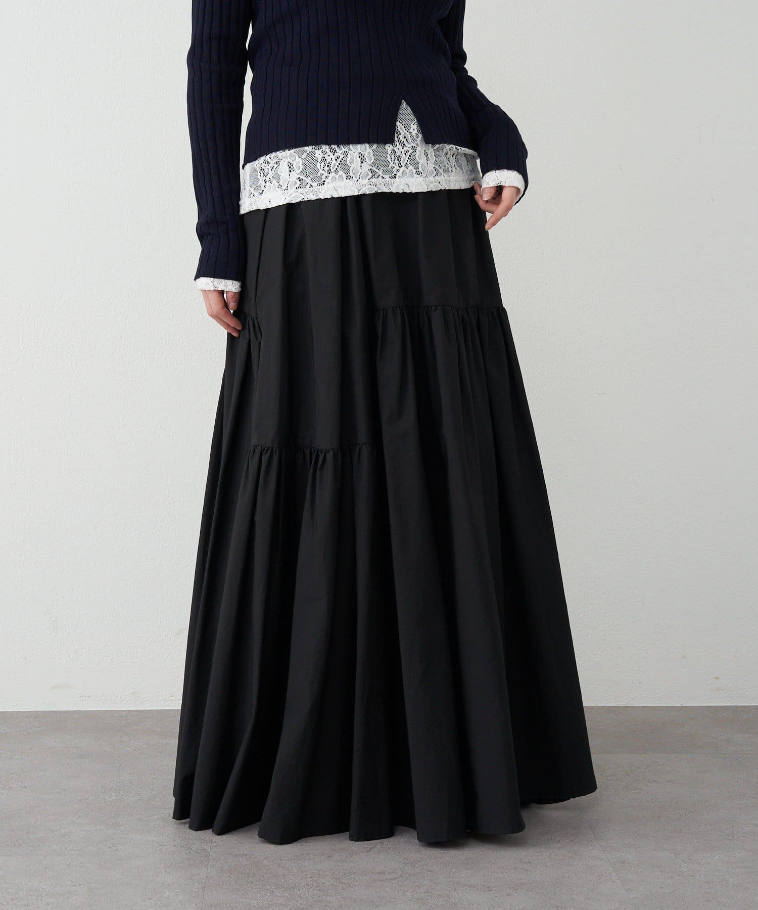 SHENERY(シーナリー) 【26SS予約】タフタボリュームスカート