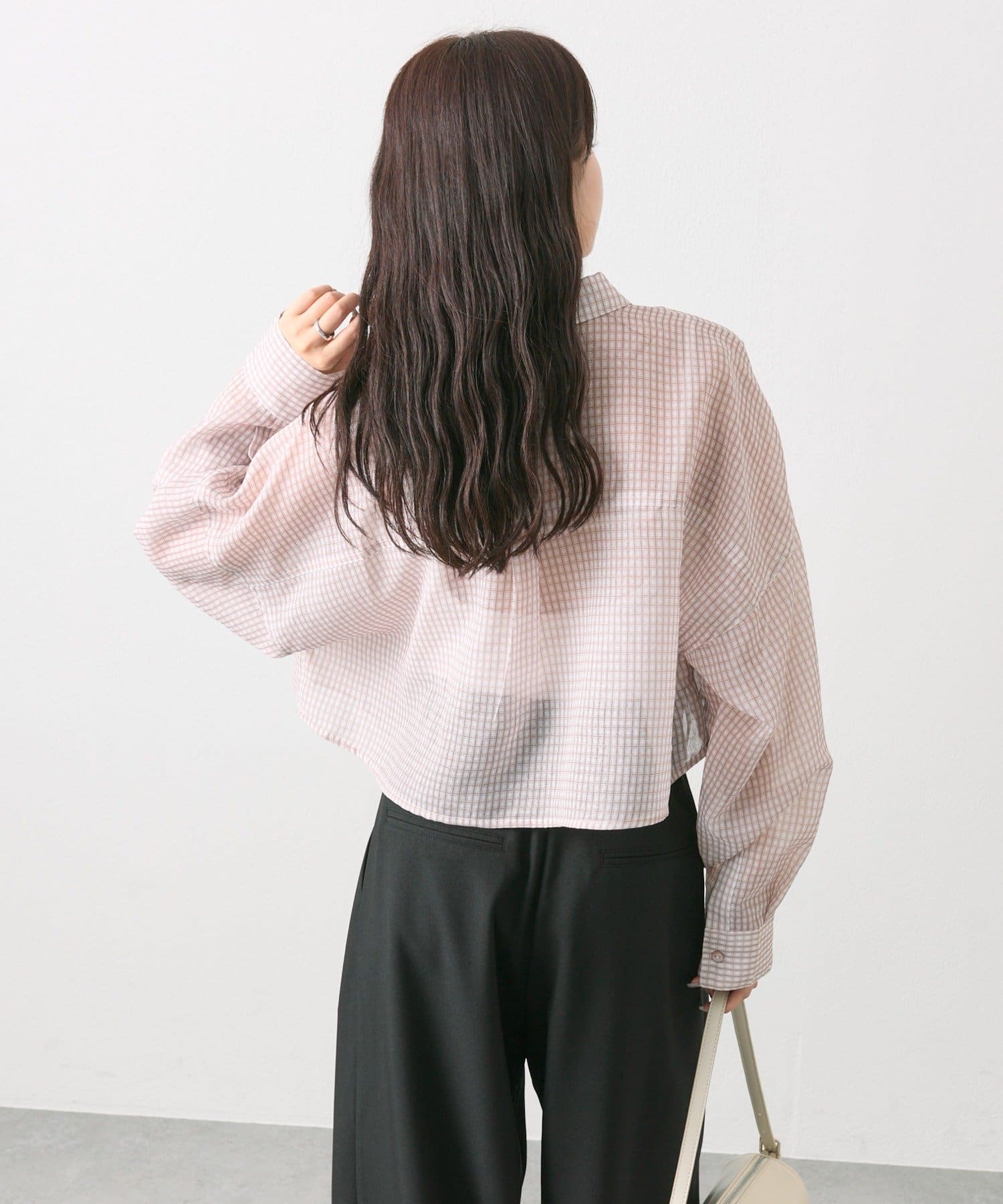 OUTLET(アウトレット) 【mystic】シアーショートシャツ