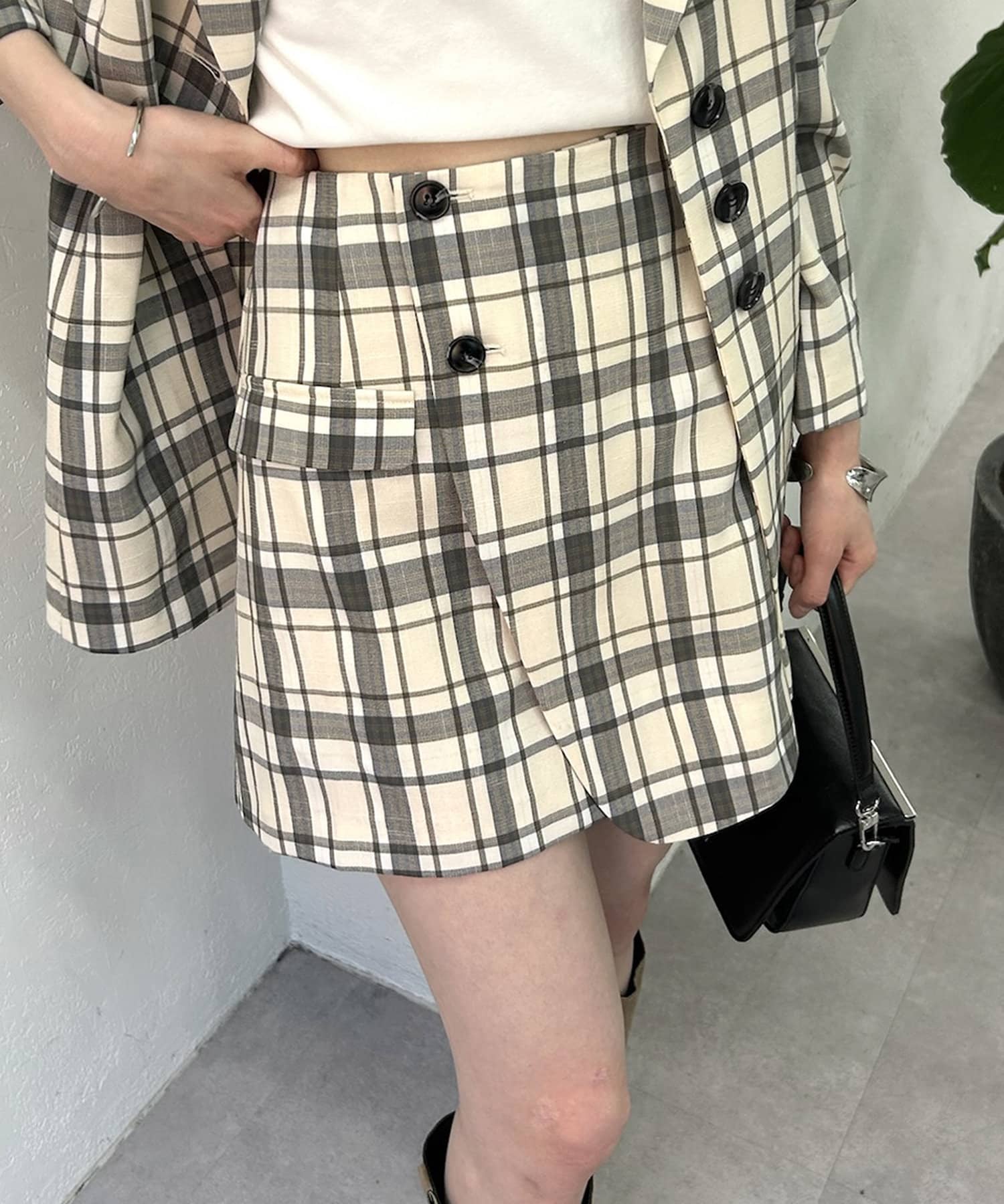 OUTLET(アウトレット) 【mystic】ラップミニスカート