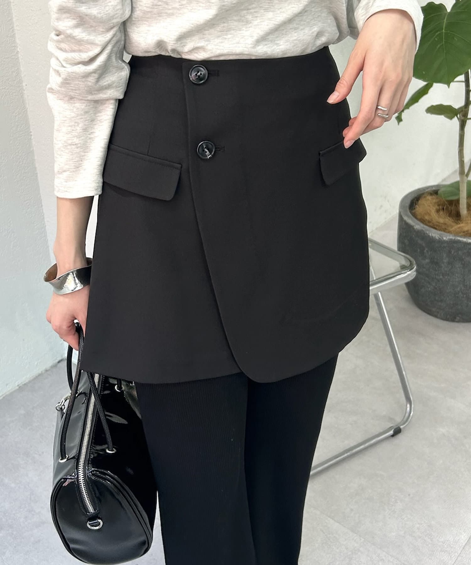 OUTLET(アウトレット) 【mystic】ラップミニスカート