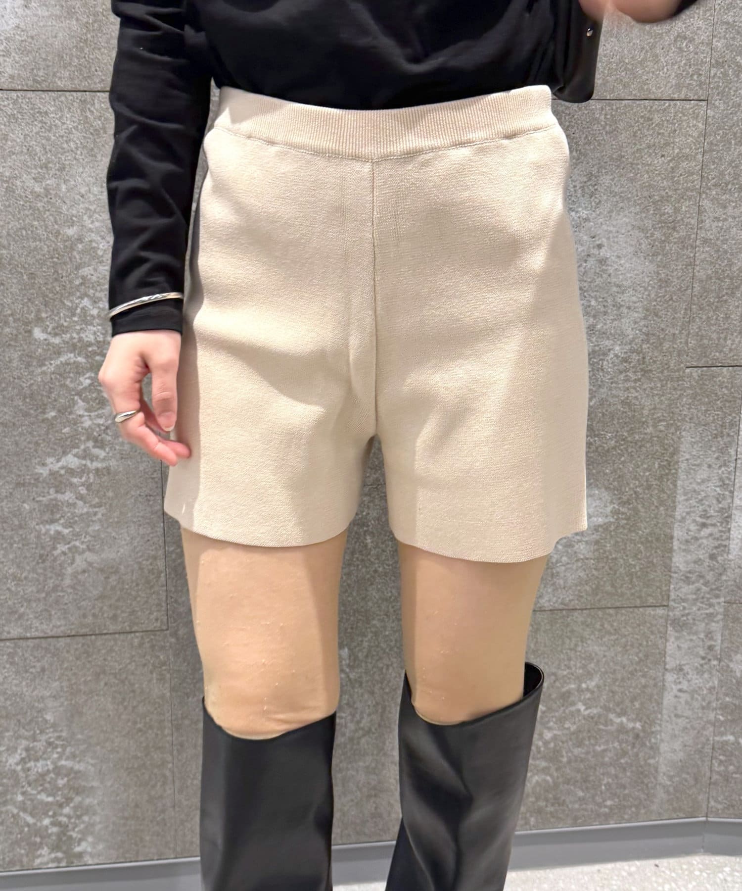 OUTLET(アウトレット) 【mline】ニットショートパンツ