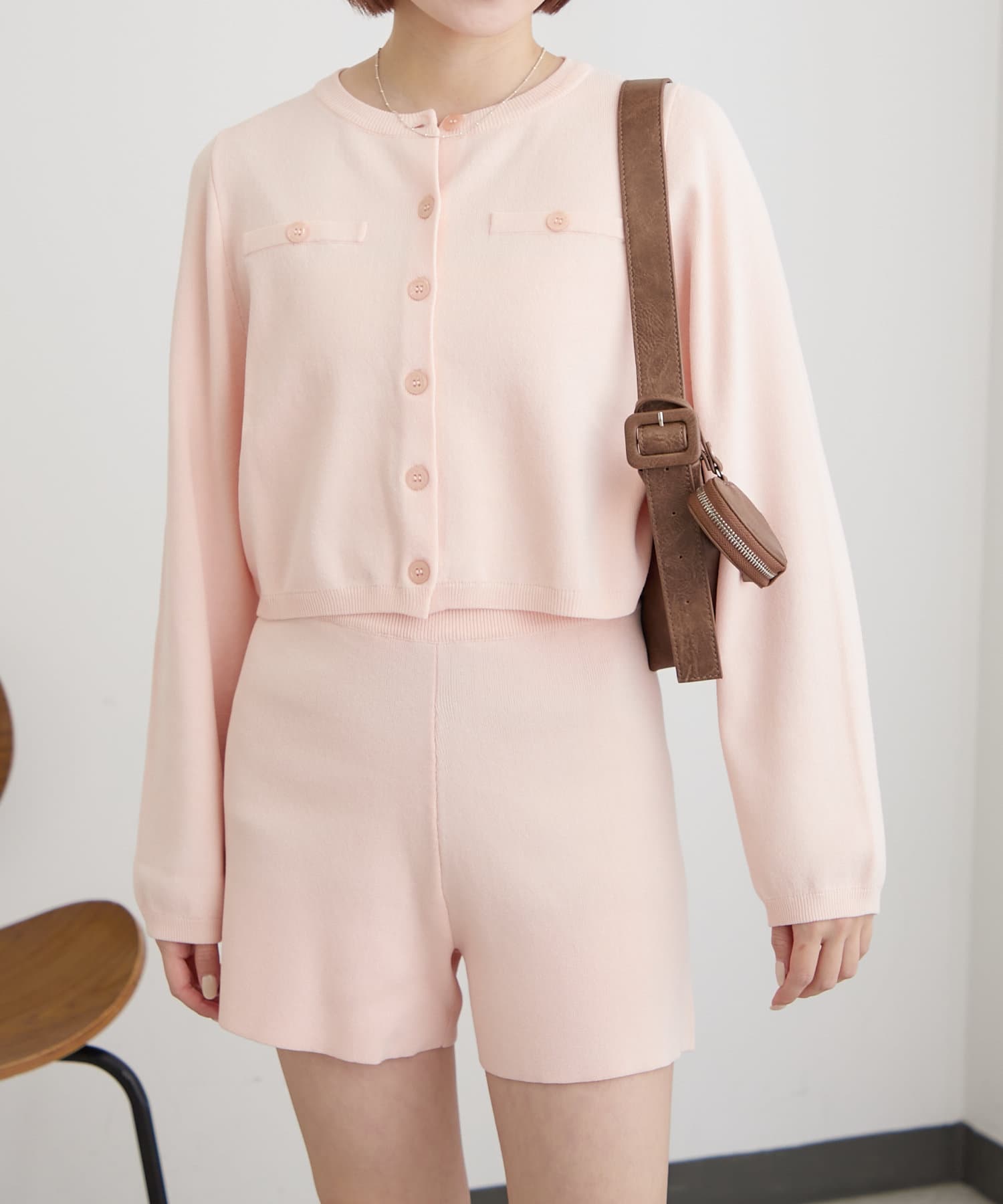 OUTLET(アウトレット) 【mline】ニットショートパンツ