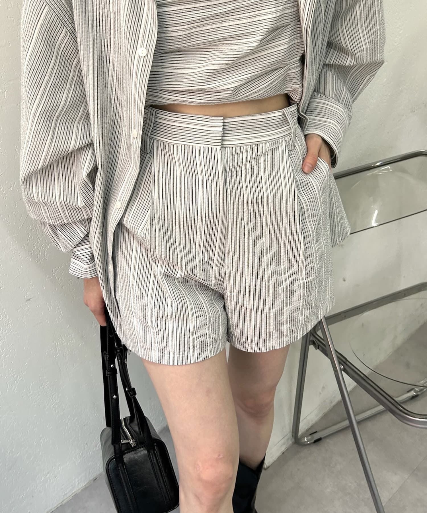 mystic】ストライプショートパンツ | OUTLET(アウトレット)レディース