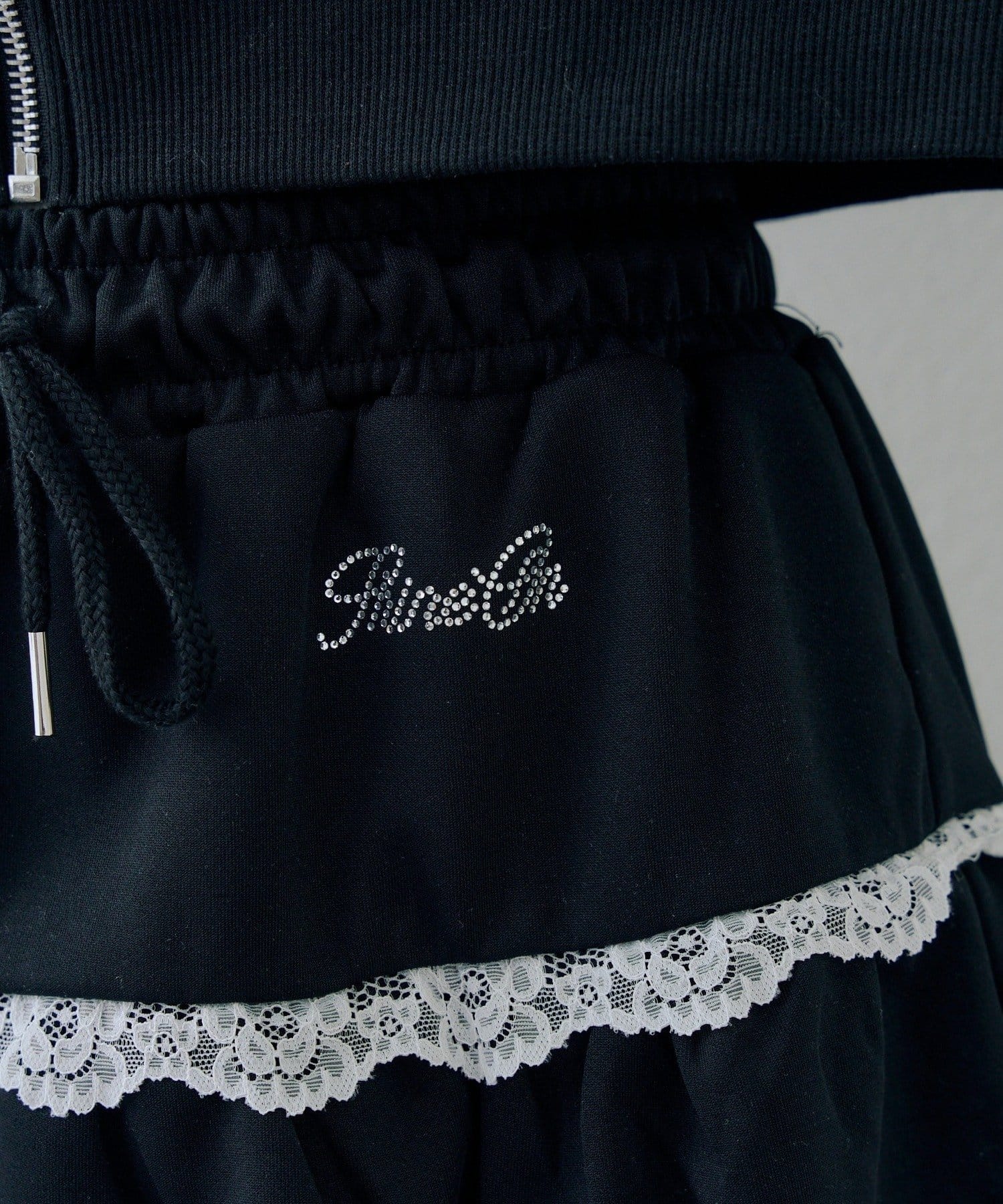 NICE CLAUP / OLIVE des OLIVE OUTLET(ナイスクラップ  / オリーブ デ オリーブ アウトレット) 【continuer】【セットアップ】レースバルーンスカート