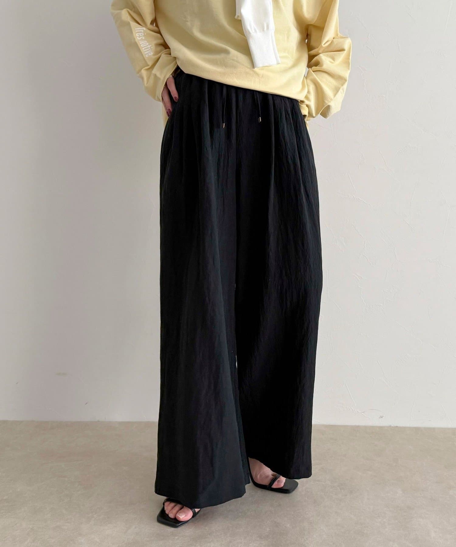 FREDY & GLOSTER(フレディ アンド グロスター) こなれワッシャータックイージーパンツ