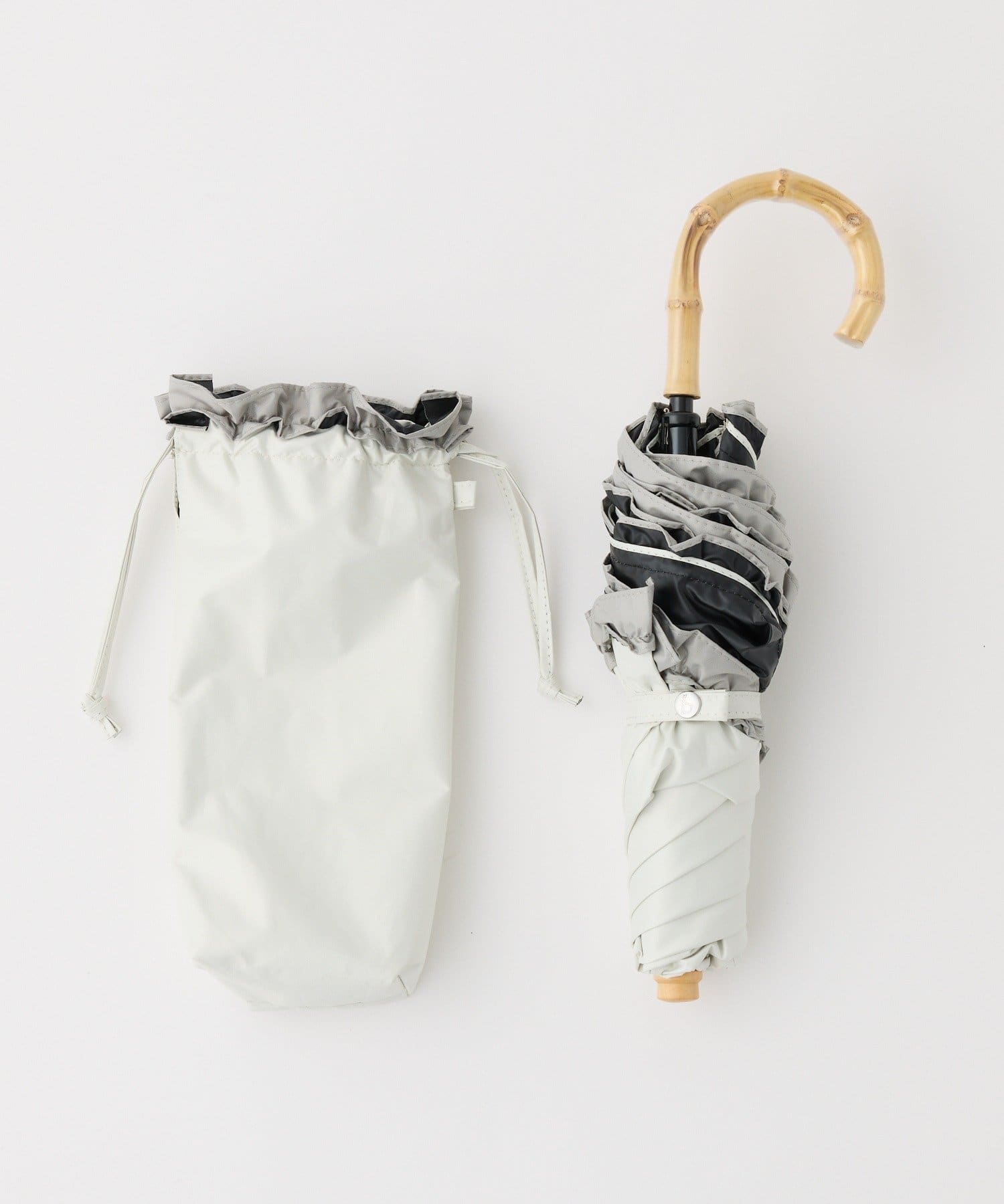 one after another NICE CLAUP(ワンアフターアナザー ナイスクラップ) 晴雨兼用/バイカラーフリル折りたたみ傘