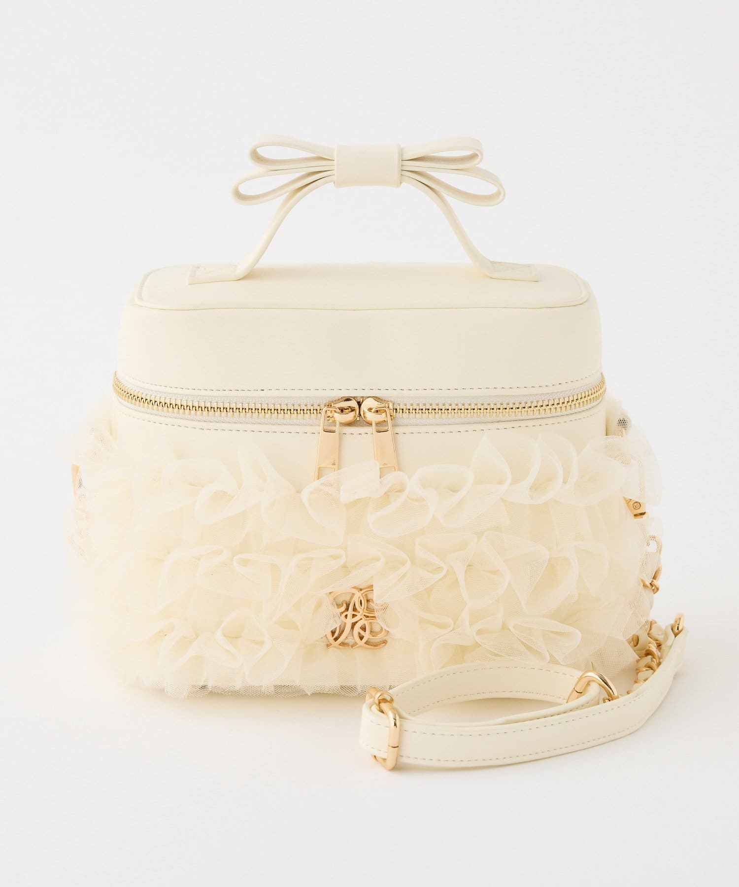 one after another NICE CLAUP(ワンアフターアナザー ナイスクラップ) チュールフリルバニティバッグ