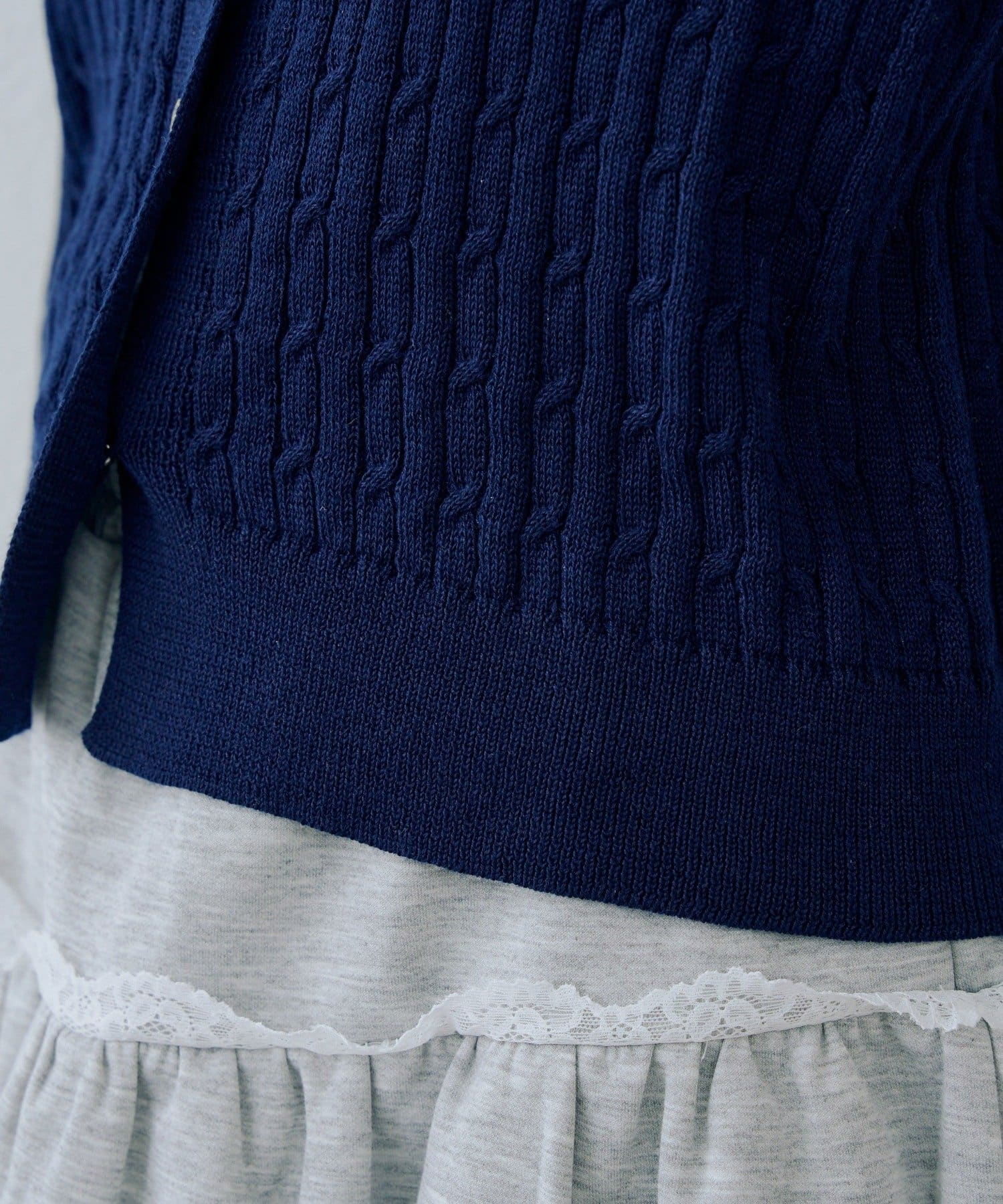 NICE CLAUP / OLIVE des OLIVE OUTLET(ナイスクラップ  / オリーブ デ オリーブ アウトレット) 【Another Branch】レースボウタイ付カーディガン