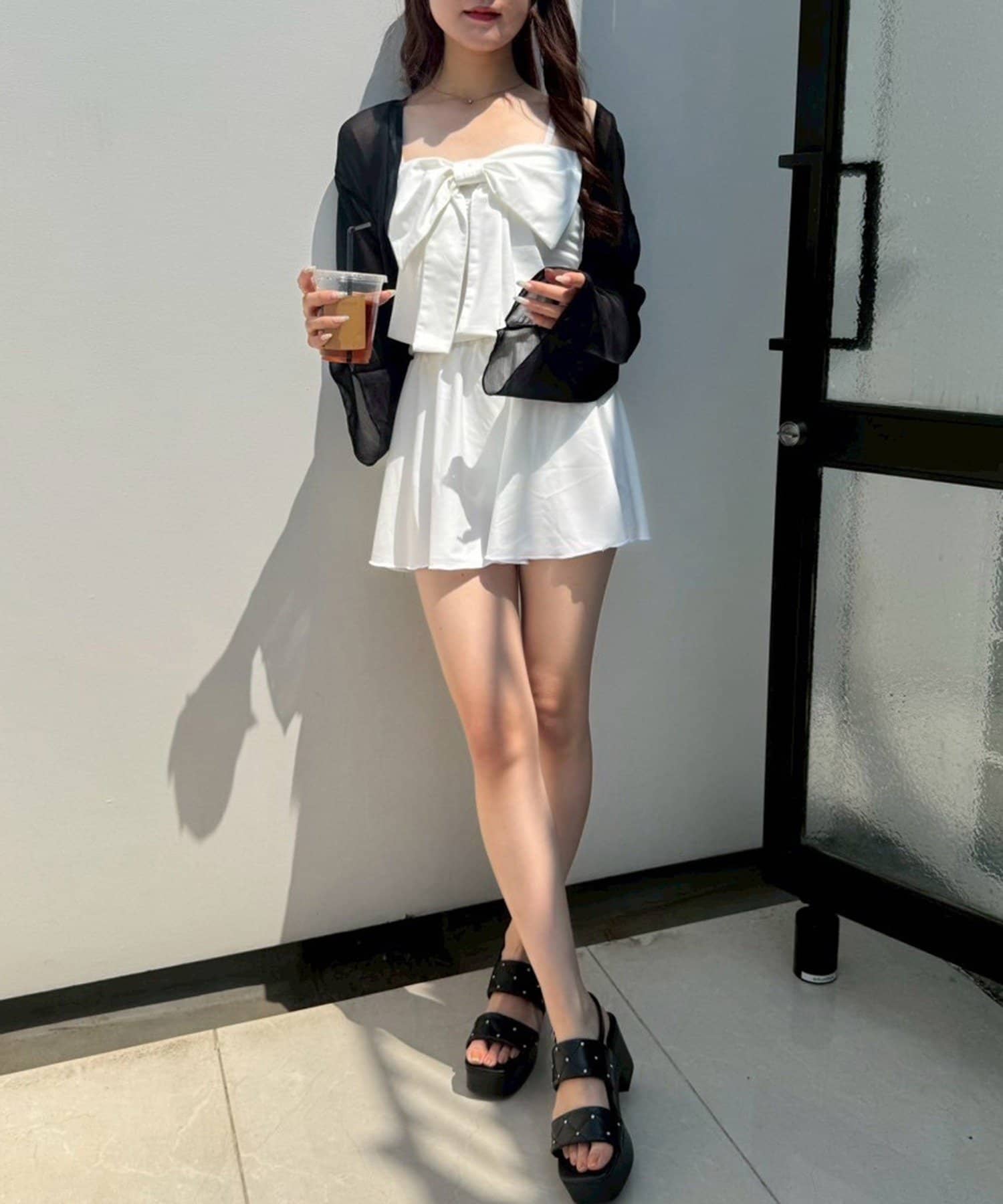 swimwear/フロントリボン羽織りSET(4点セット) | one after another