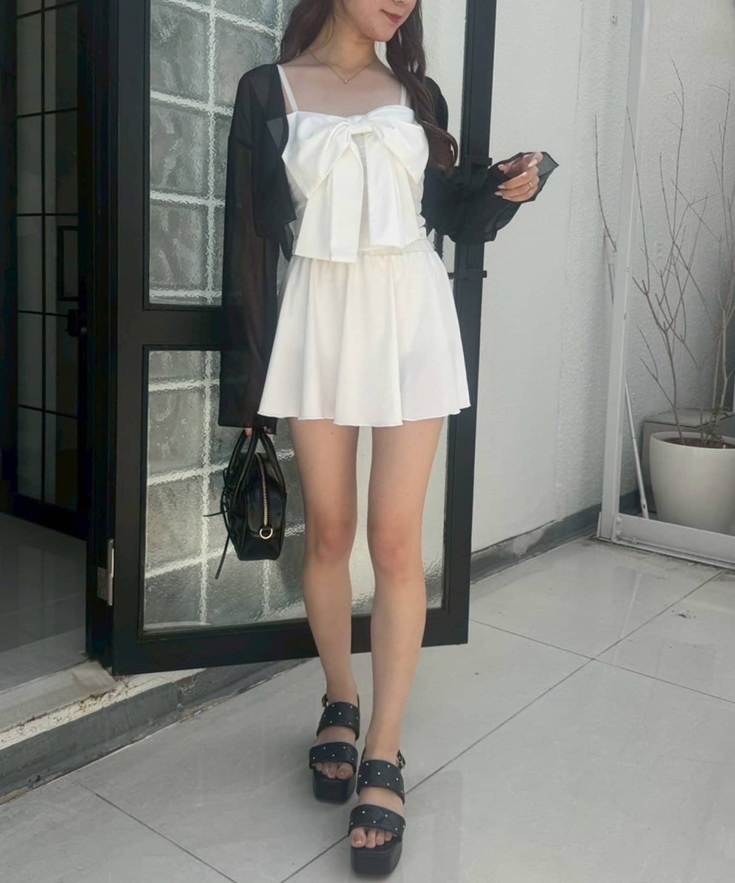 swimwear/フロントリボン羽織りSET(4点セット) | one after another