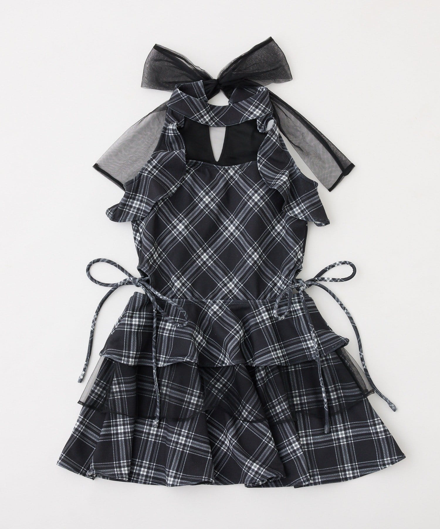 one after another NICE CLAUP(ワンアフターアナザー ナイスクラップ) swimwear/アメスリフリルミニワンピース(2点セット)