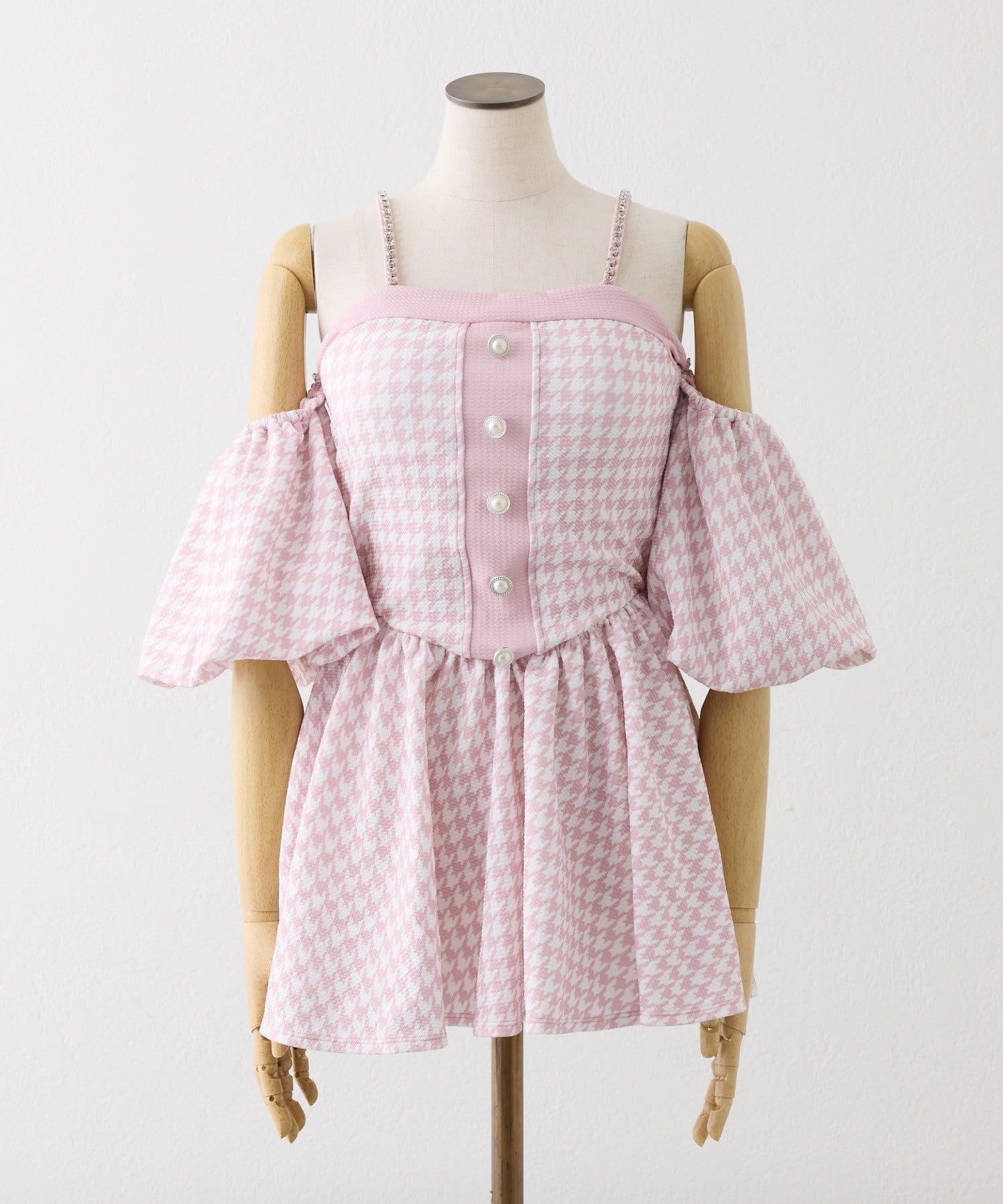 one after another NICE CLAUP(ワンアフターアナザー ナイスクラップ) swimwear/オフショルミニワンピース（2点セット)