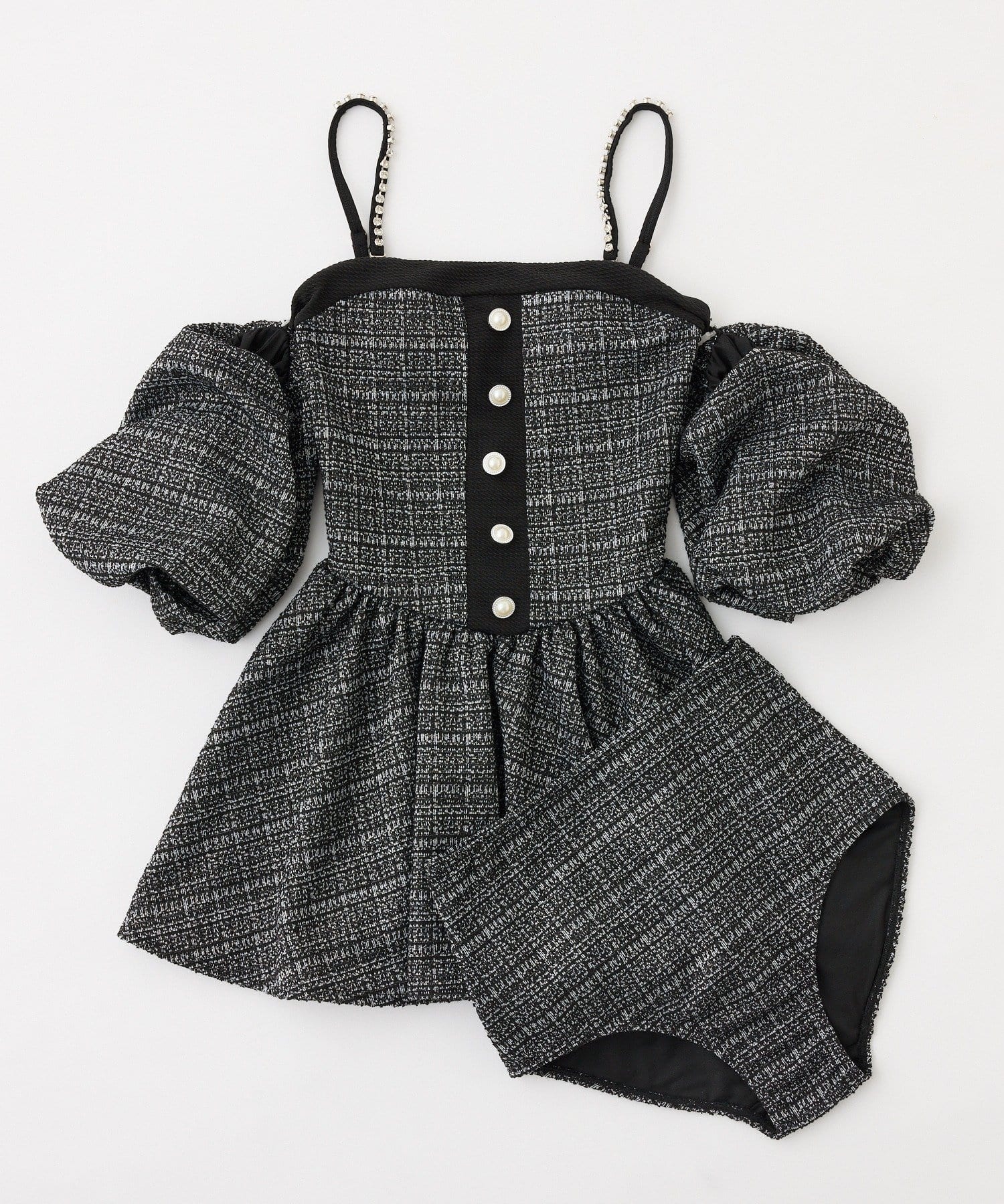 one after another NICE CLAUP(ワンアフターアナザー ナイスクラップ) swimwear/オフショルミニワンピース（2点セット)