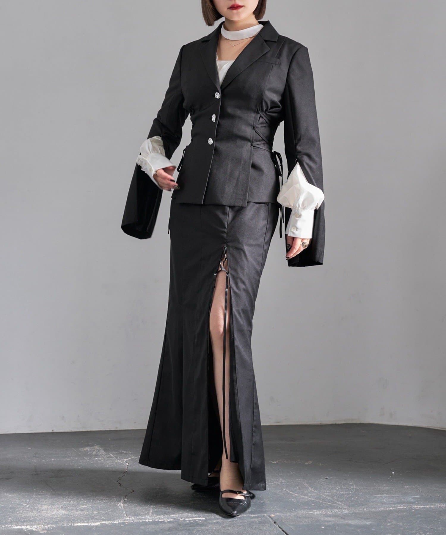 Remind me and forever(リマインドミーアンドフォーエバー) 【Mavie..7】【3サイズ展開】スリット入りレースUPスカート