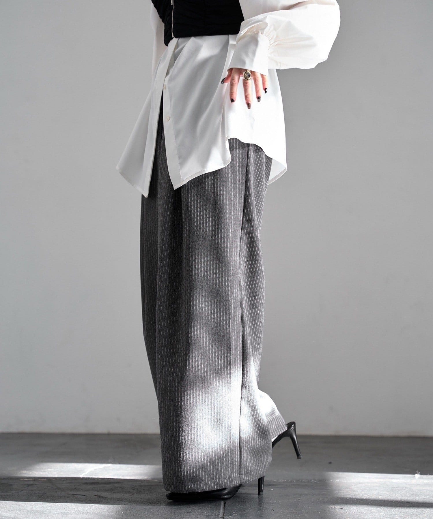 Remind me and forever(リマインドミーアンドフォーエバー) 【Mavie..7】セミワイドスラックスパンツ