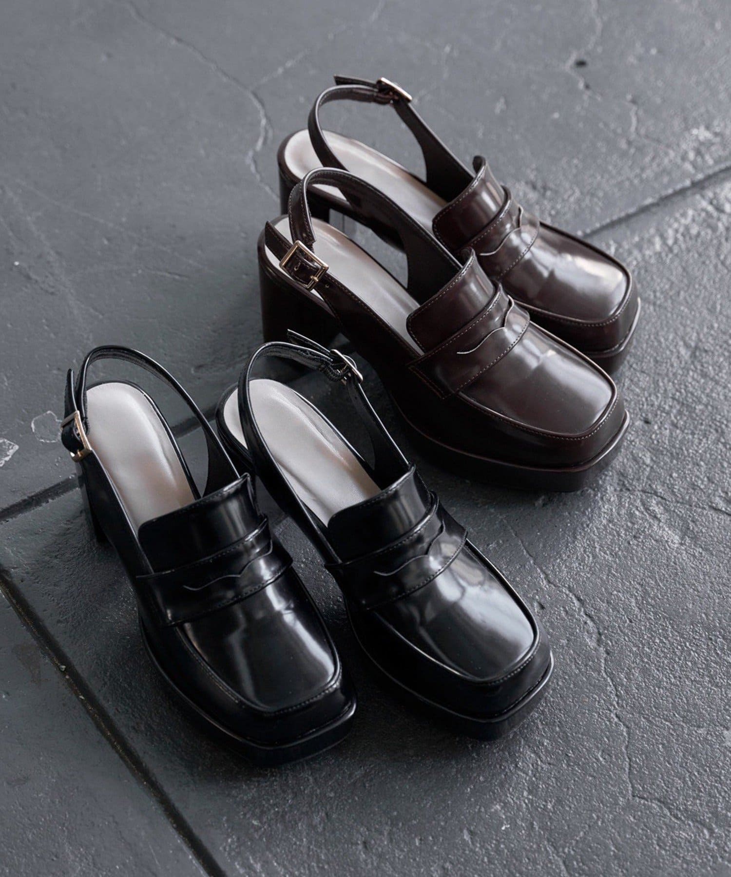 Remind me and forever(リマインドミーアンドフォーエバー) 【Mavie..7】バックストラップローファー