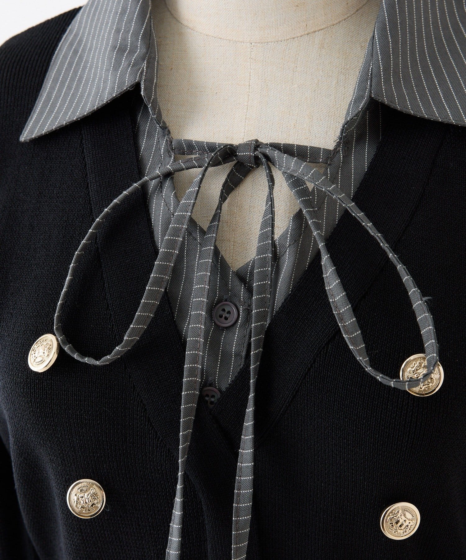 one after another NICE CLAUP(ワンアフターアナザー ナイスクラップ) 【SMサイズ展開あり】シャツドッキングミニワンピース