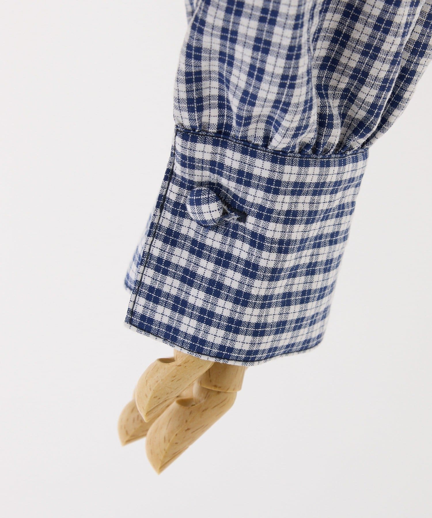 one after another NICE CLAUP(ワンアフターアナザー ナイスクラップ) バックレースアップ配色オフショルブラウス