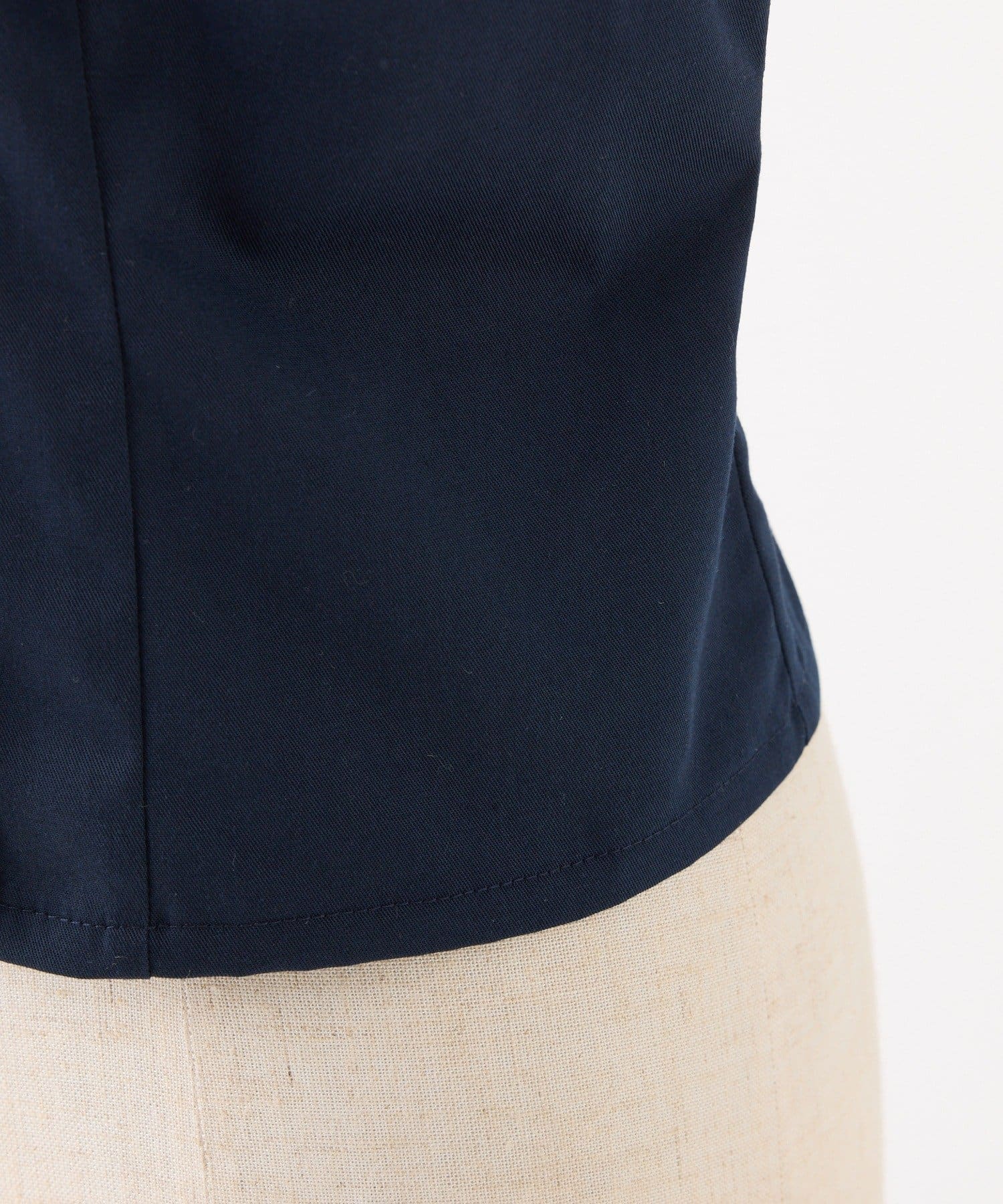 one after another NICE CLAUP(ワンアフターアナザー ナイスクラップ) バックレースアップ配色オフショルブラウス