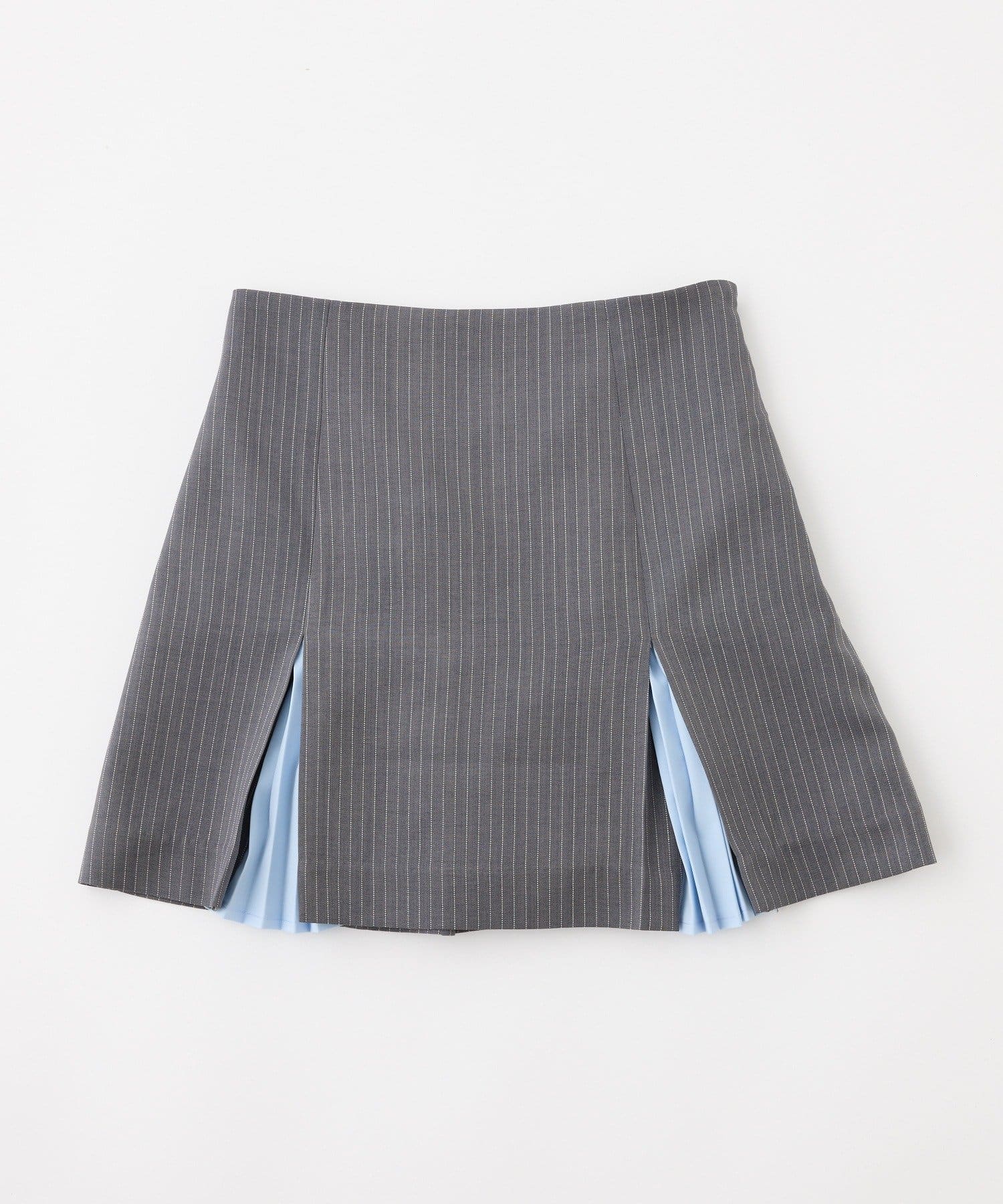 one after another NICE CLAUP(ワンアフターアナザー ナイスクラップ) 【セットアップ可能】配色プリーツスカート