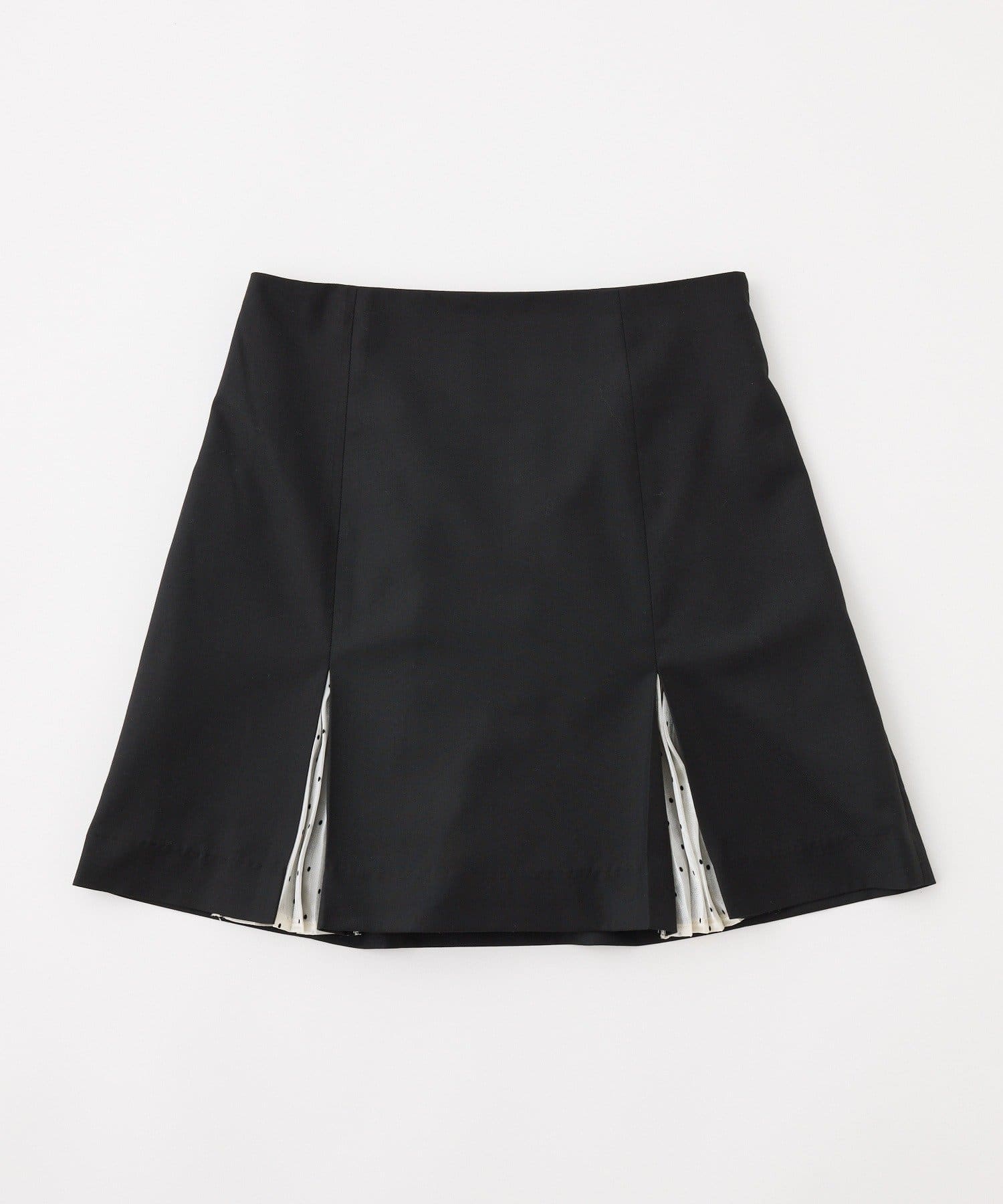 one after another NICE CLAUP(ワンアフターアナザー ナイスクラップ) 【セットアップ可能】配色プリーツスカート/SMサイズ展開あり