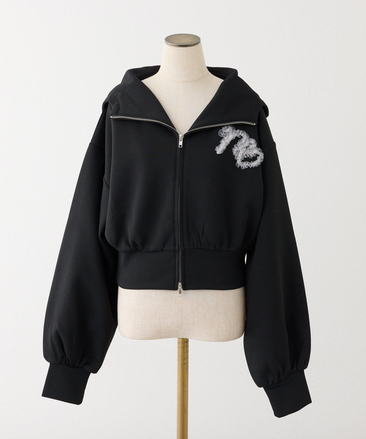 one after another NICE CLAUP(ワンアフターアナザー ナイスクラップ) チュールロゴパーカー