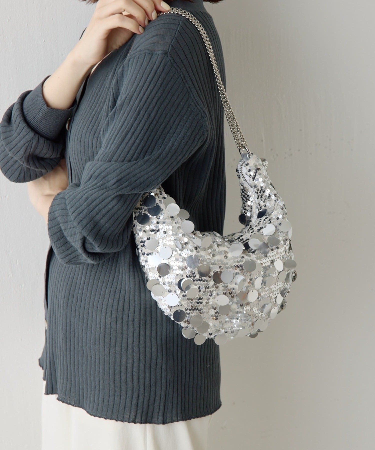 COLLAGE GALLARDAGALANTE(コラージュ ガリャルダガランテ) 【PAPILLONNER/パピヨネ】ドットスパンコールバッグ