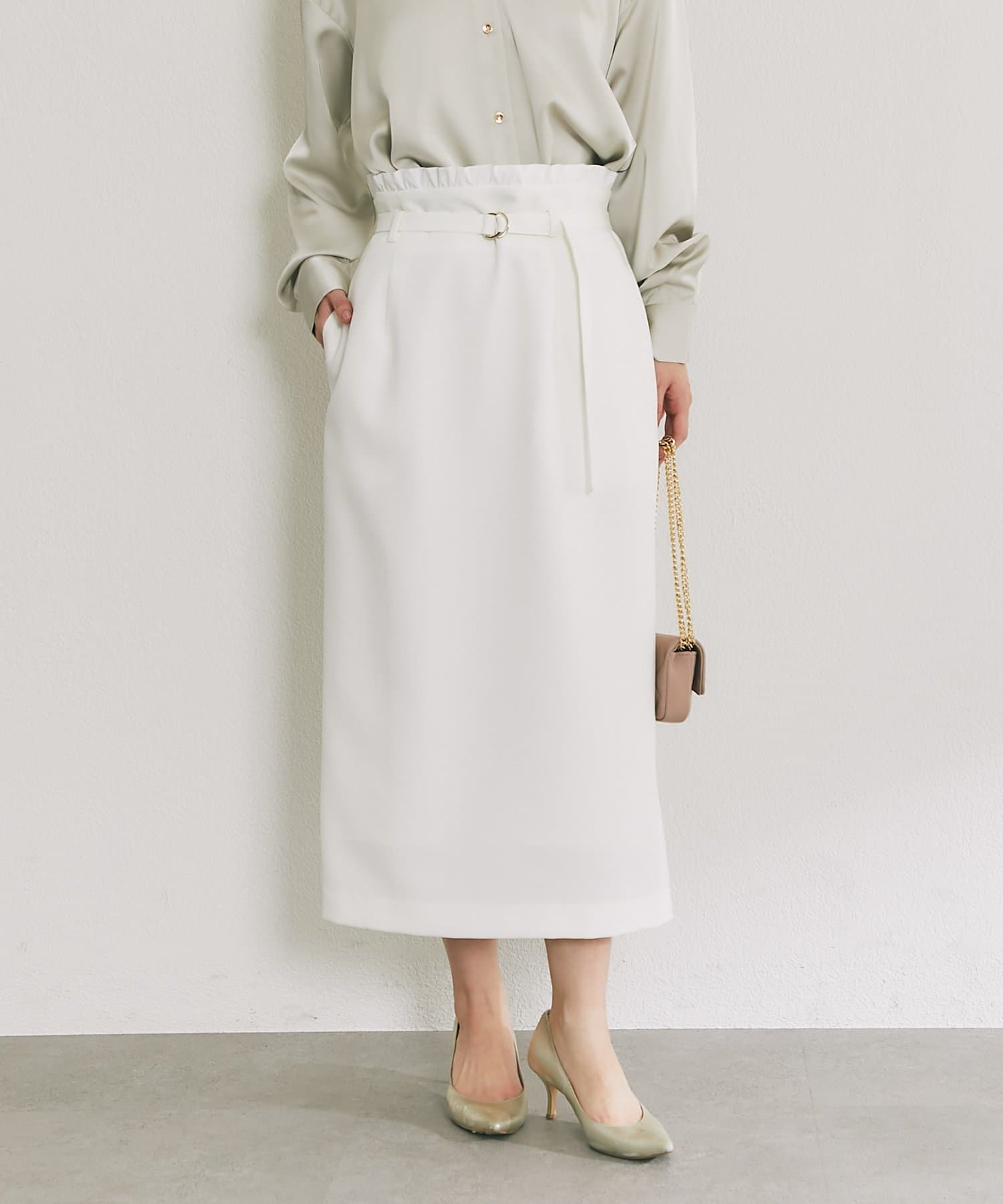 La boutique BonBon(ラブティックボンボン) ウエストフリルナロースカート