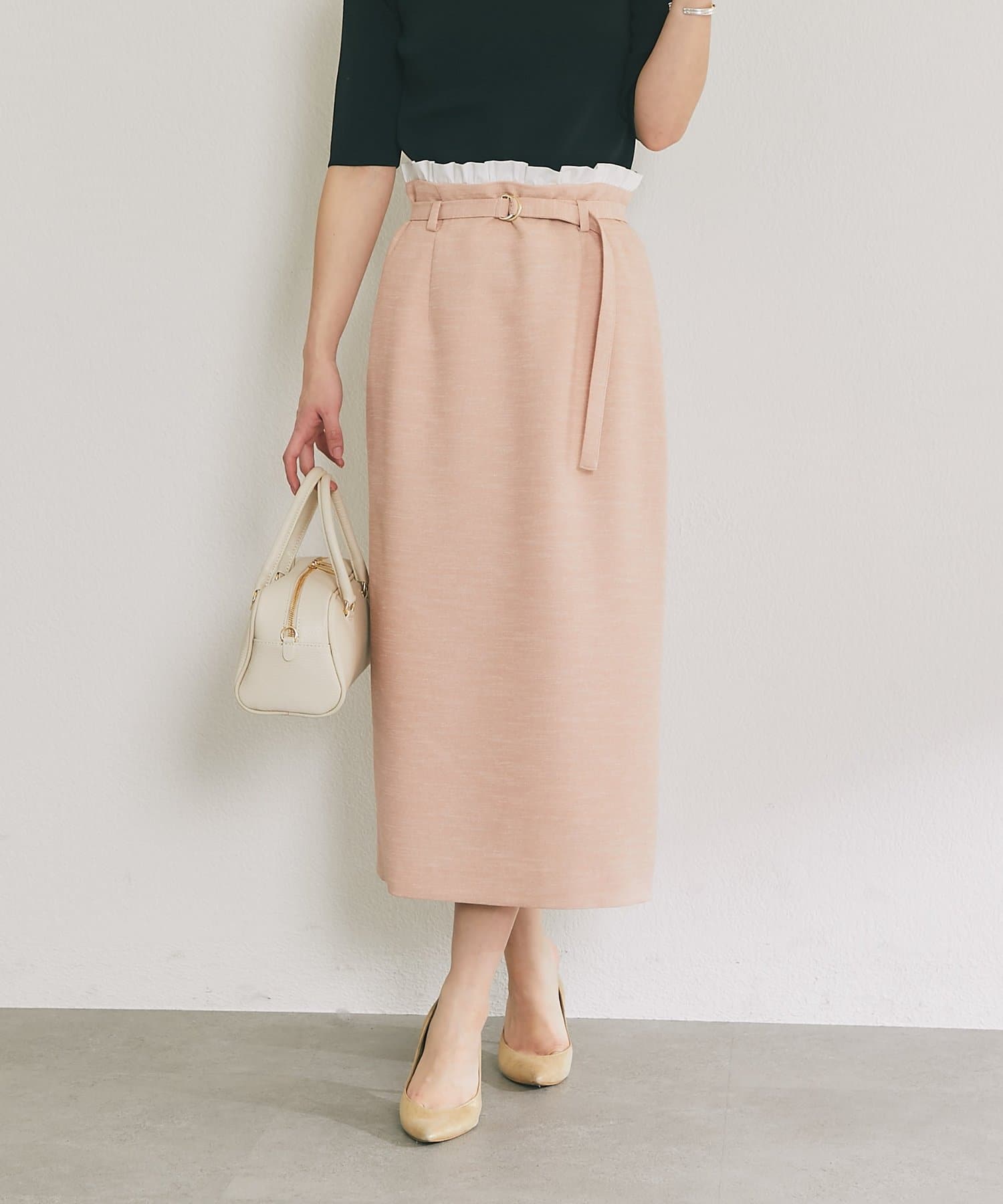 La boutique BonBon(ラブティックボンボン) ウエストフリルナロースカート