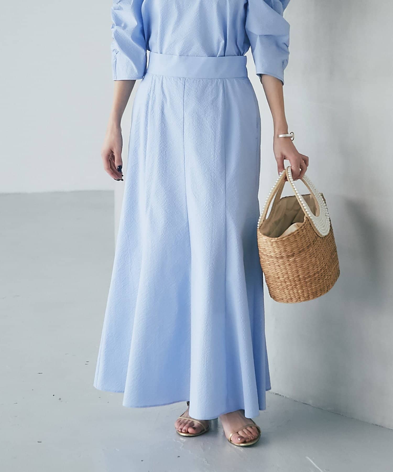 La boutique BonBon(ラブティックボンボン) サッカーマーメイドマキシスカート