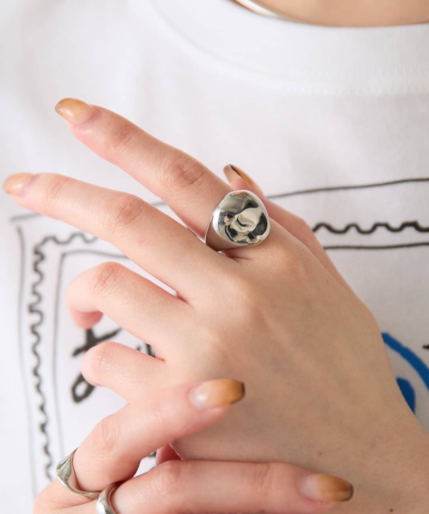 COLLAGE GALLARDAGALANTE(コラージュ ガリャルダガランテ) 【Sivelle./シヴェル】ステンレスプドルリング