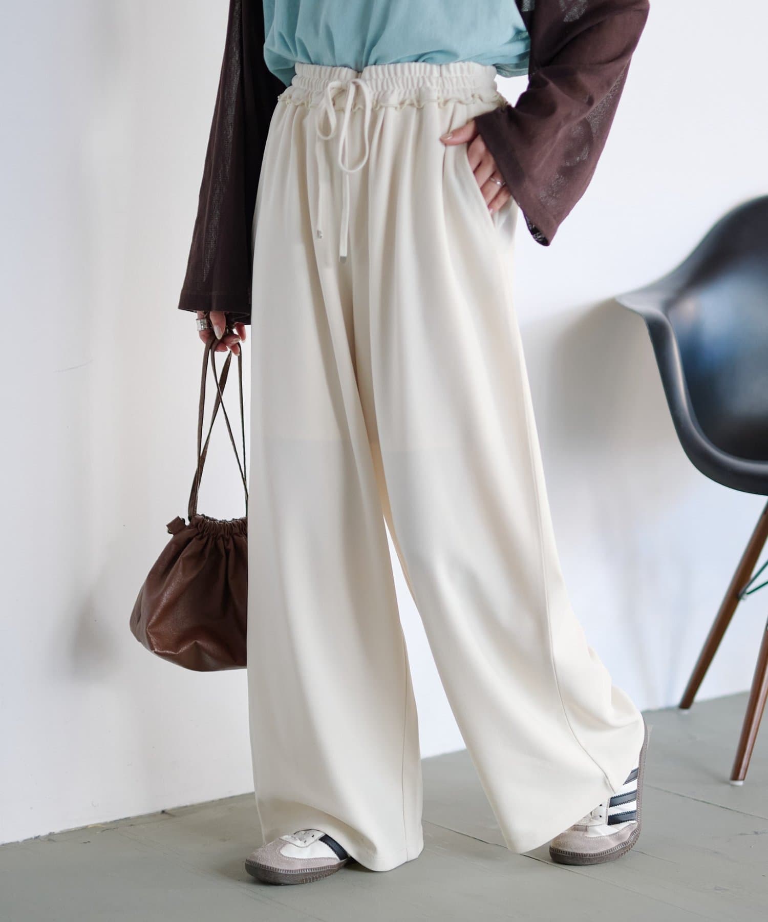 CIAOPANIC TYPY(チャオパニックティピー) 【とにかくトリコ♡/5サイズ展開】とろみイージーパンツ