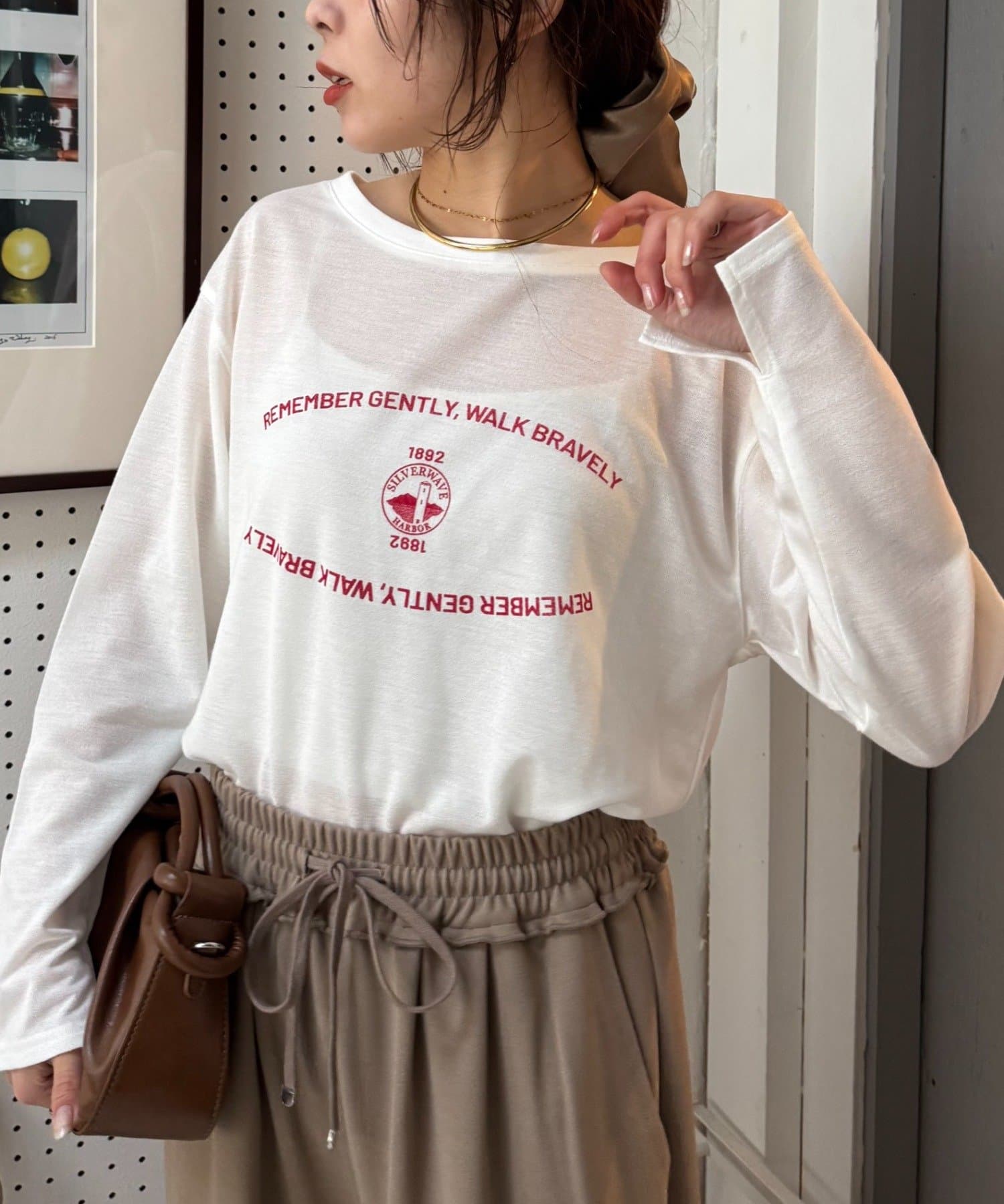 CIAOPANIC TYPY(チャオパニックティピー) シアー梨地アソートロゴロンTEE