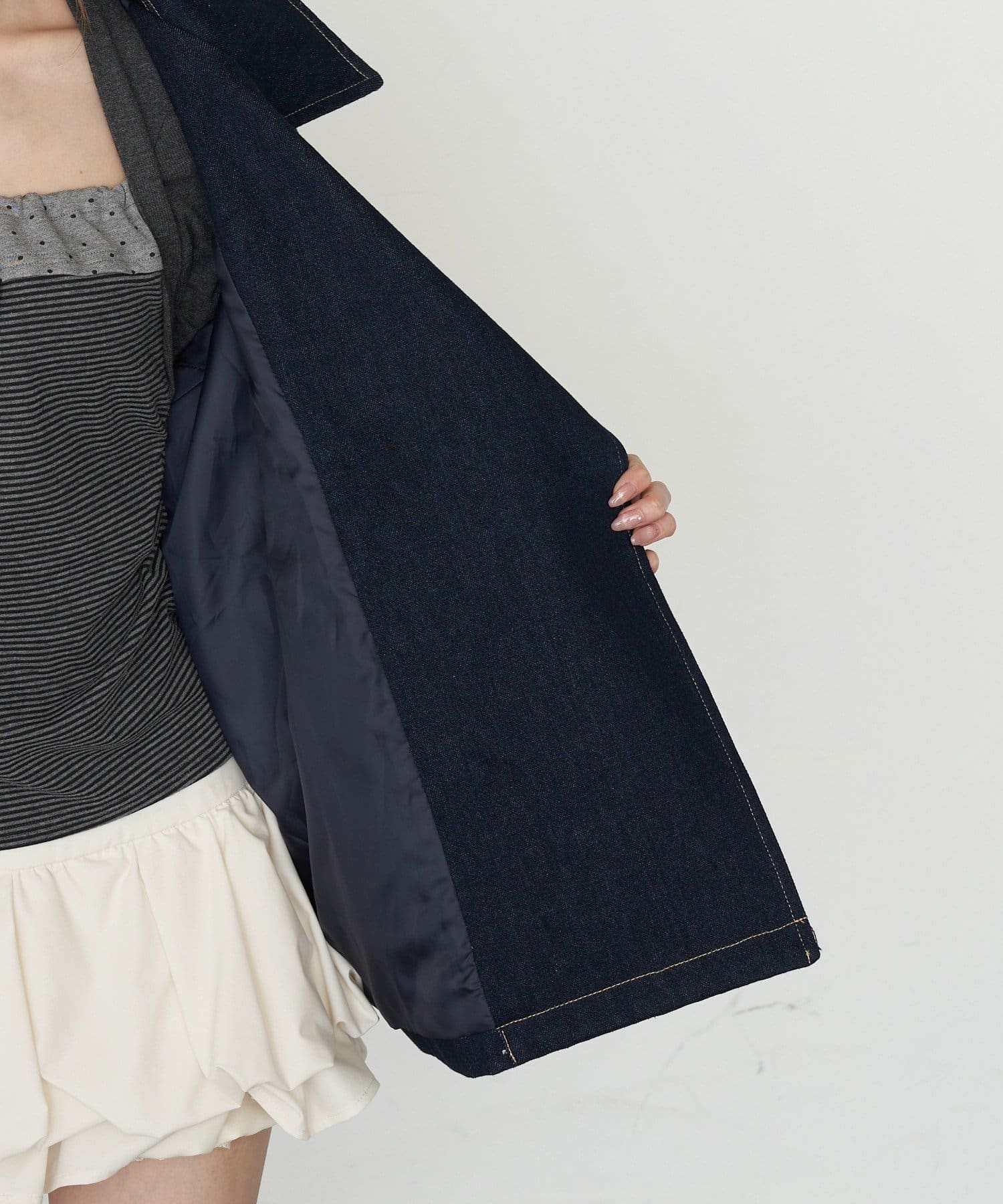 RAY CASSIN(レイカズン) ショート丈ルーズトレンチコート