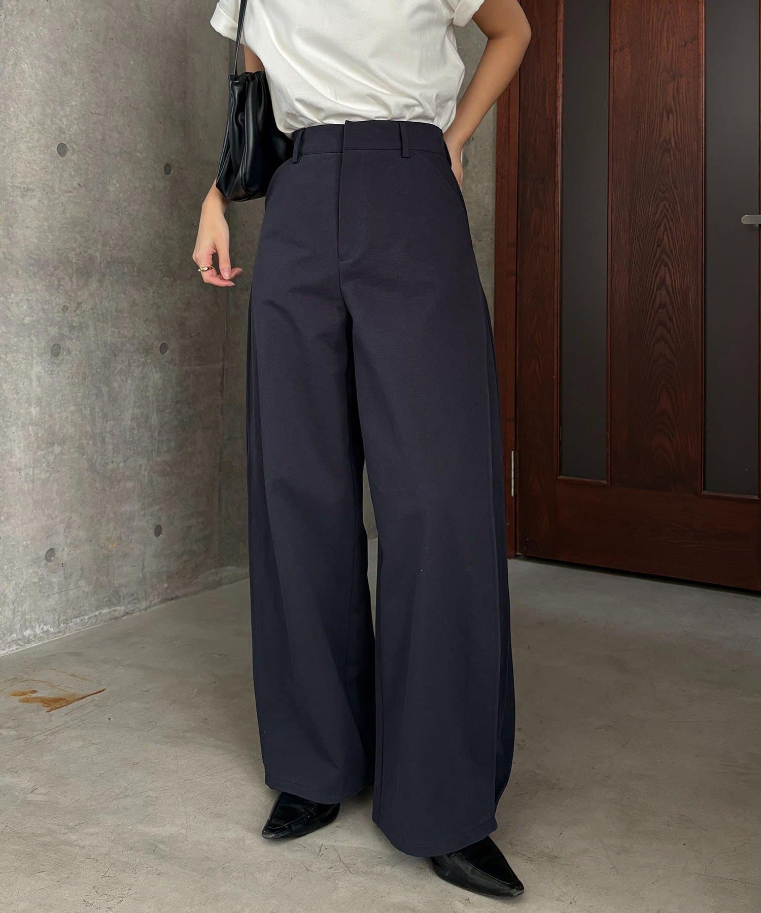 CAPRICIEUX LE'MAGE(カプリシュレマージュ) 【低身長サイズあり】サイドタックパンツ