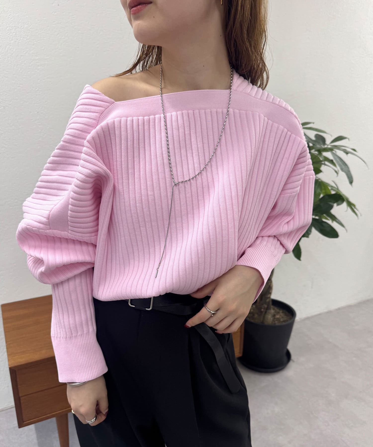 OUTLET(アウトレット) 【mystic】Vワイドショートカーディガン