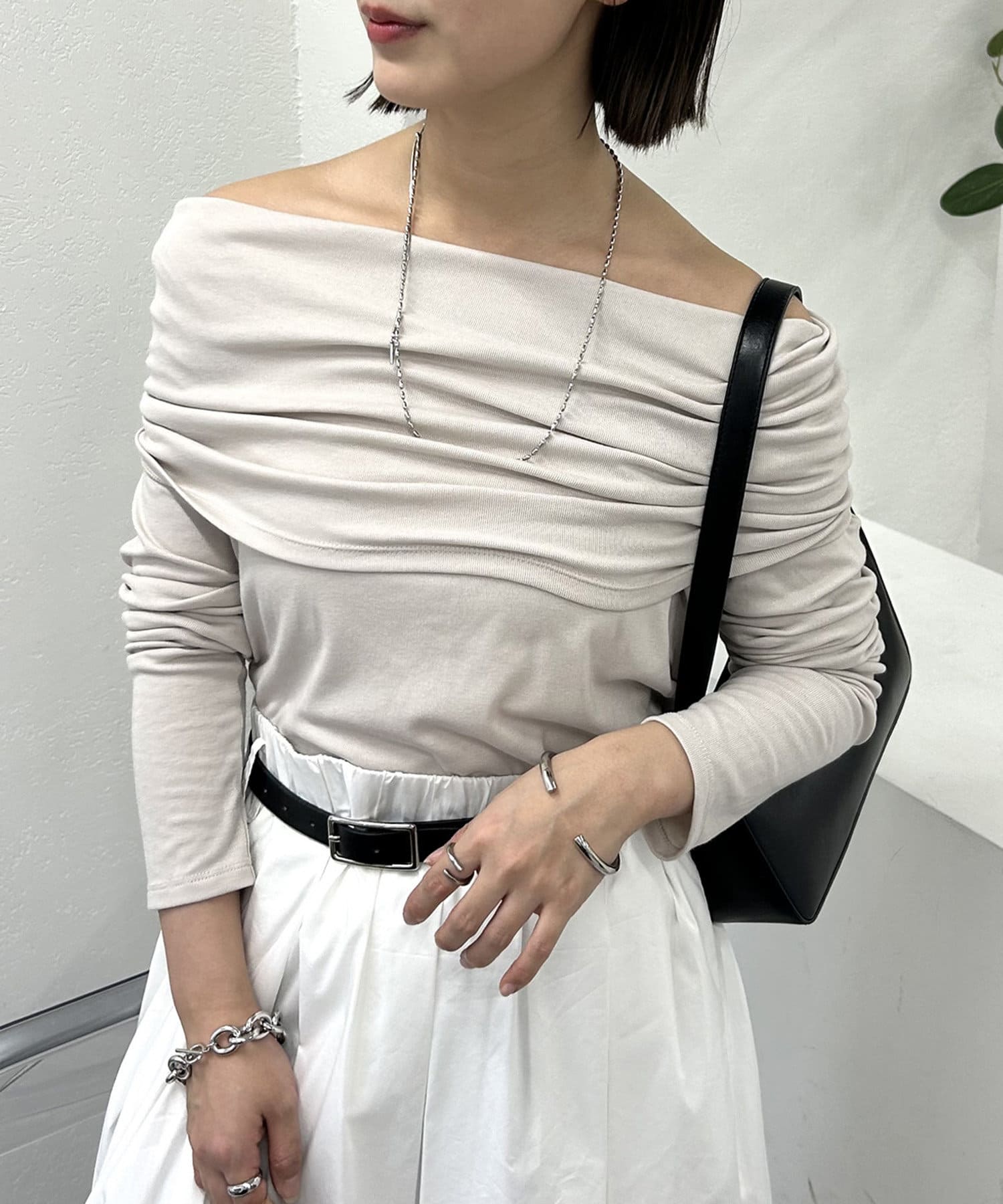 OUTLET(アウトレット) 【mystic】マルチネックカットソー