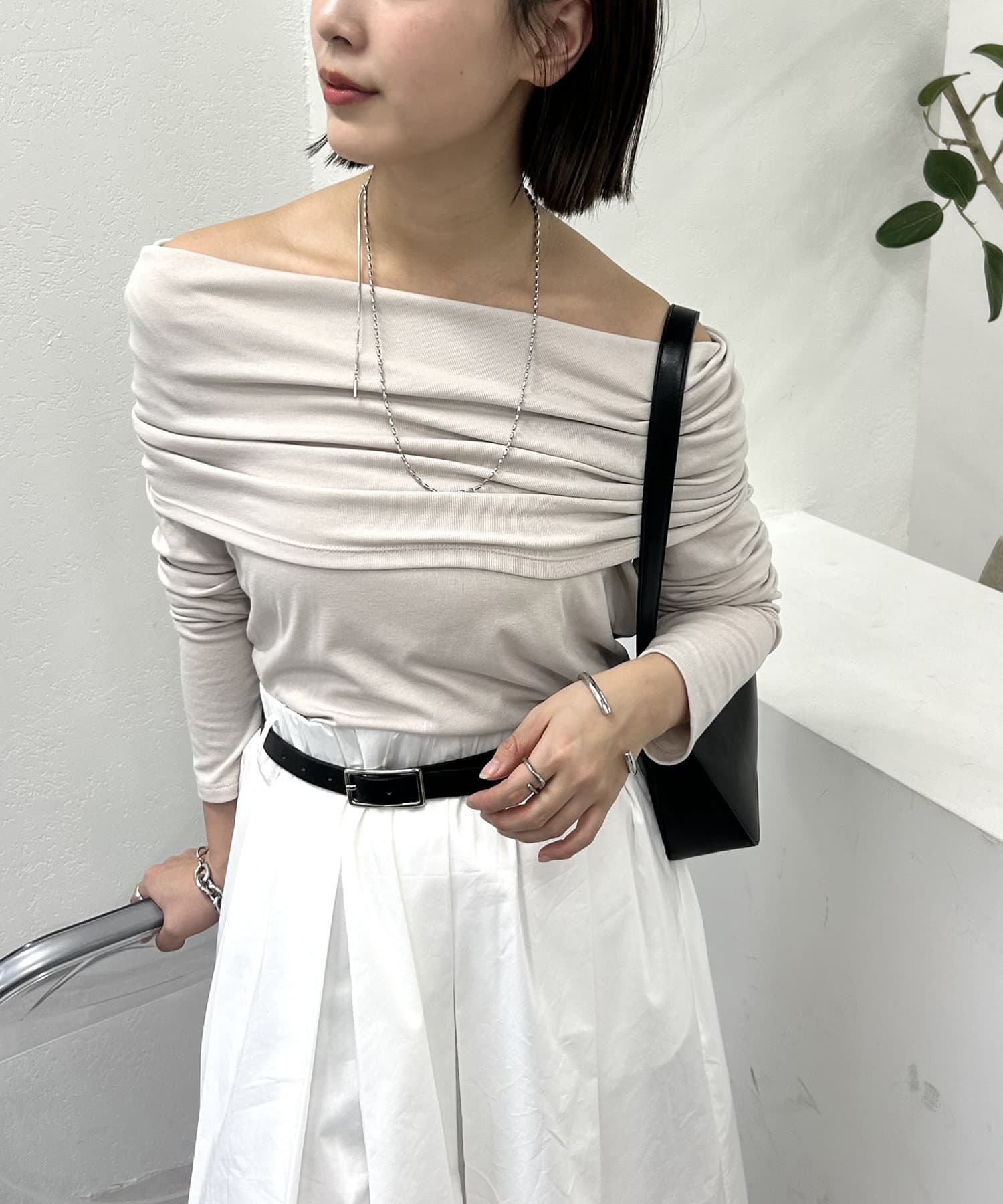 OUTLET(アウトレット) 【mystic】マルチネックカットソー