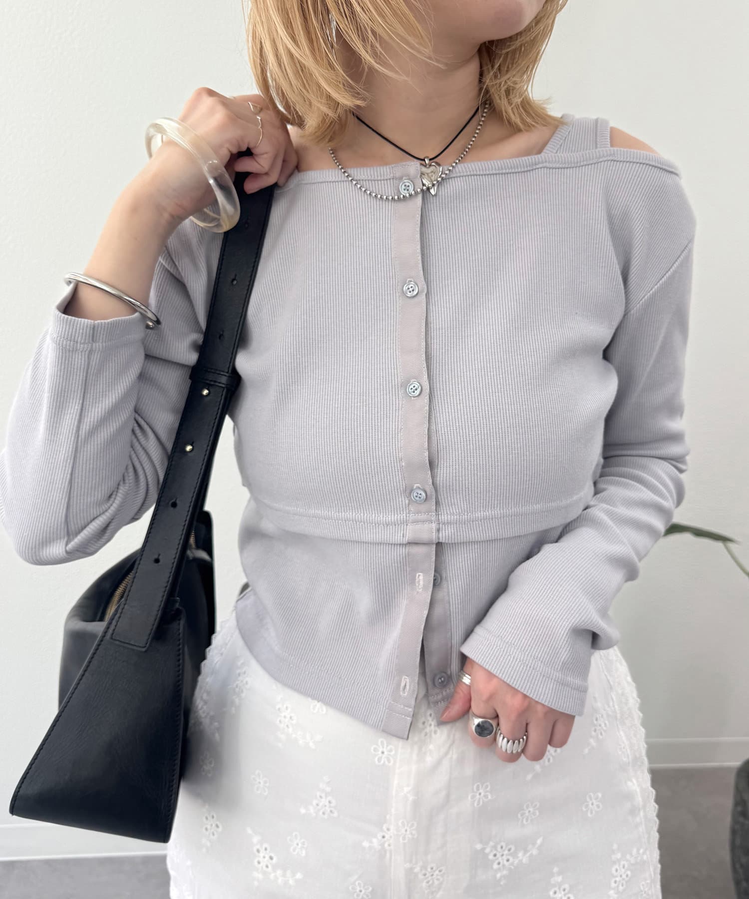 OUTLET(アウトレット) 【mystic】配色テープリブT