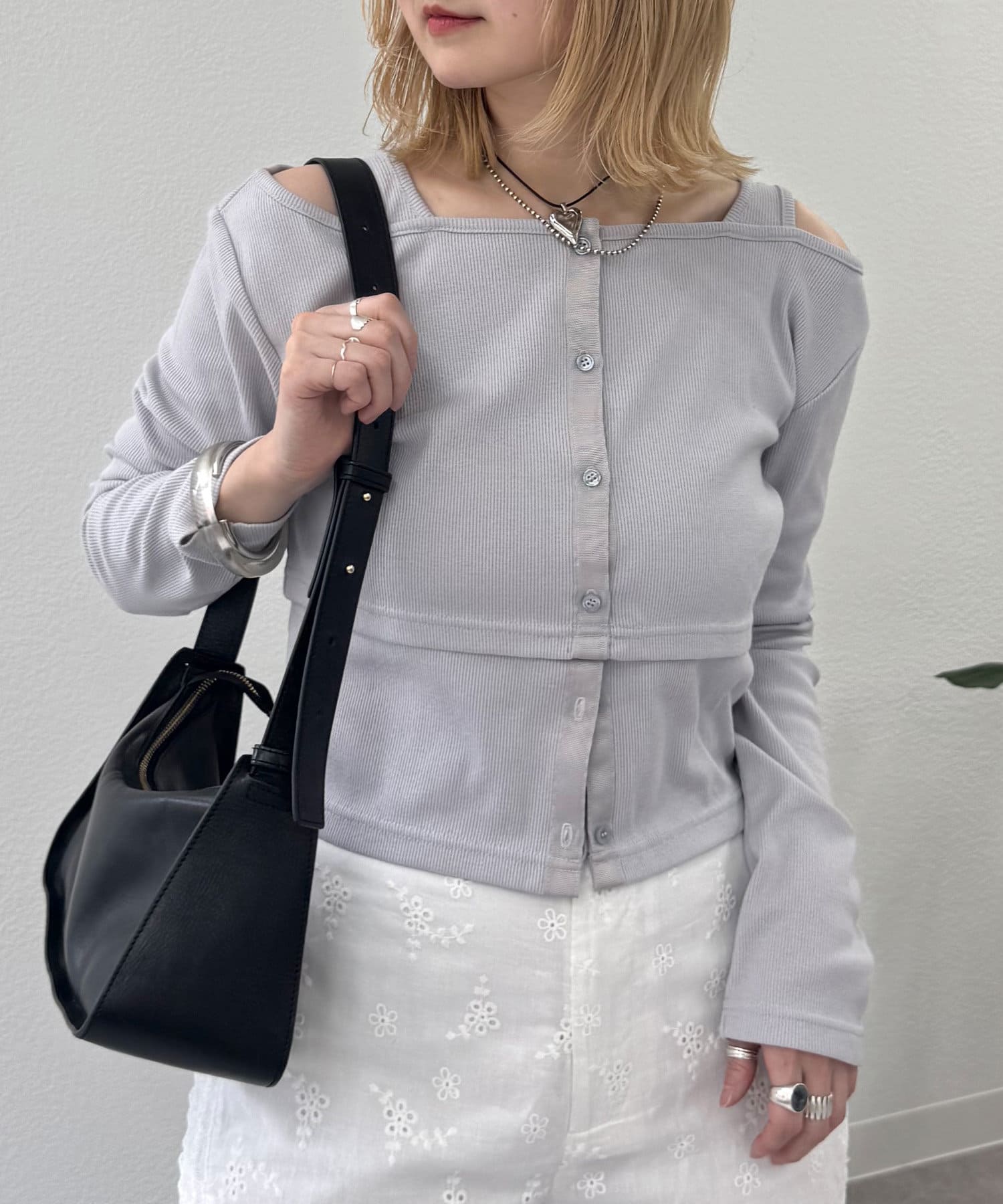 OUTLET(アウトレット) 【mystic】配色テープリブT