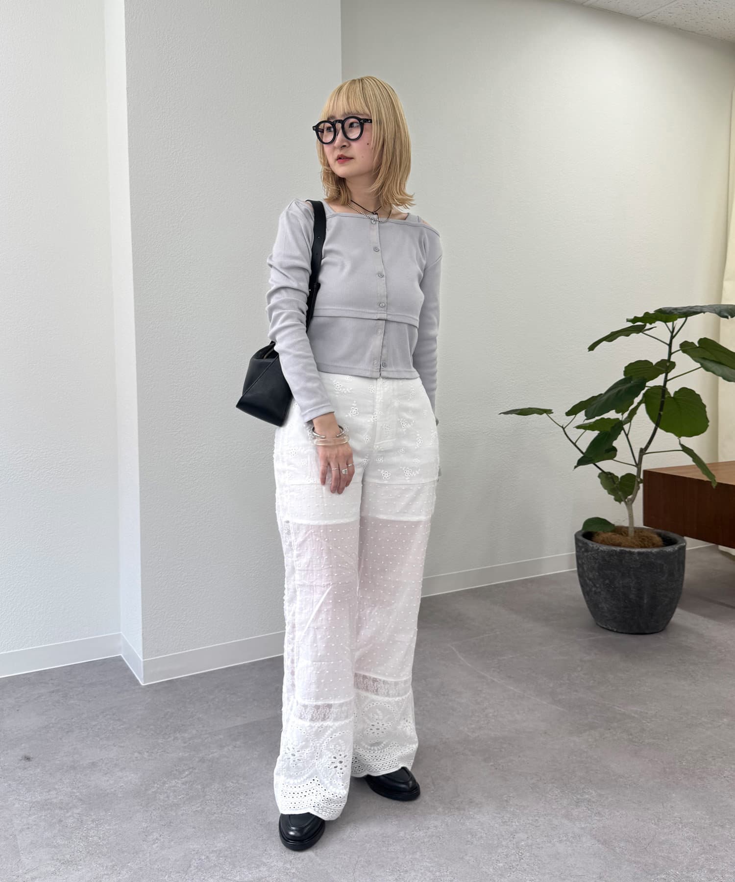 OUTLET(アウトレット) 【mystic】配色テープリブT