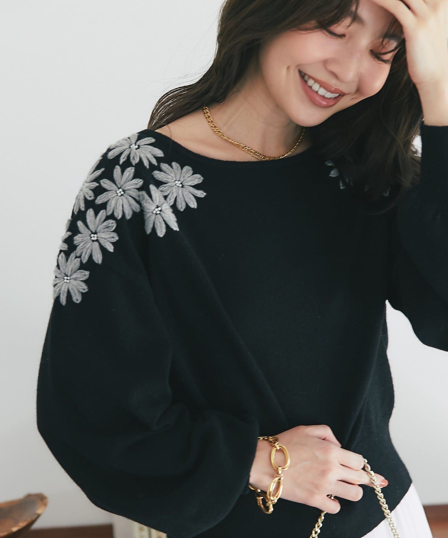 お花刺繍トップス SOTT ブラウス シャツ 花刺繍スキッパーシャツ レディース : ZOZOTOWN