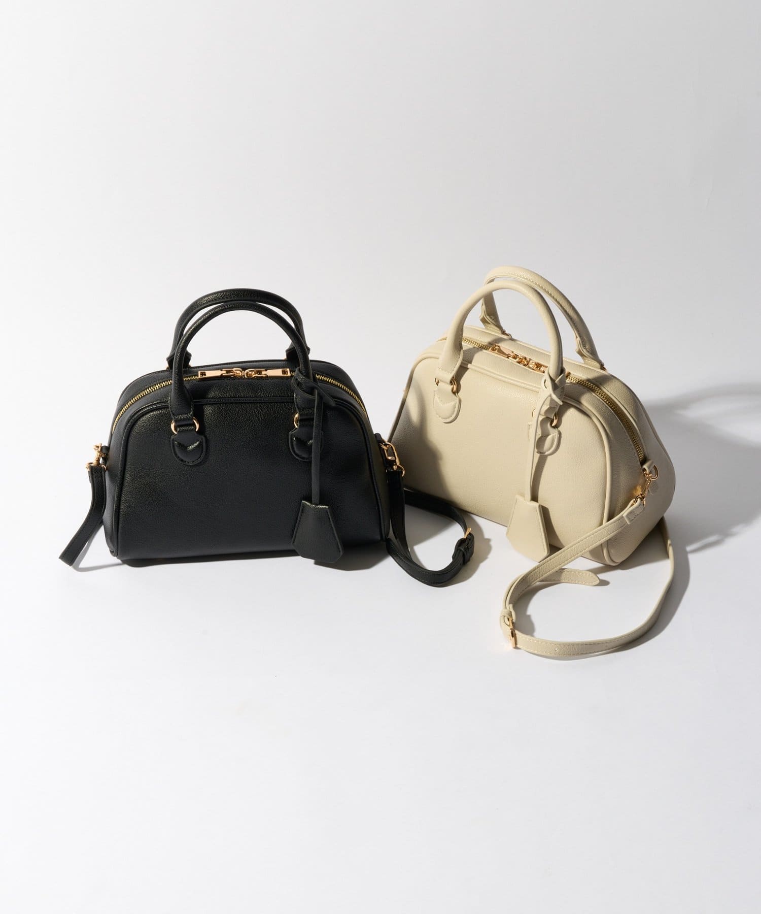 un dix cors】シボフェイクレザーボストンバッグ | OUTLET