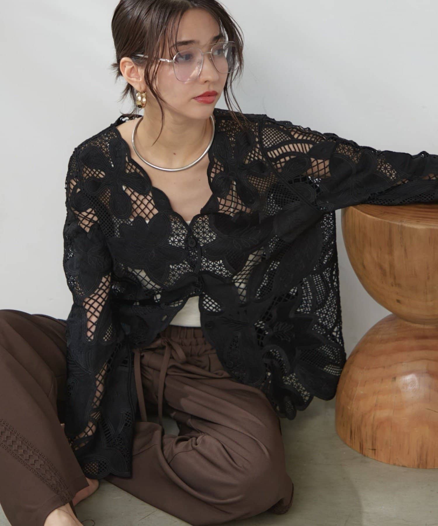 Remind me and forever(リマインドミーアンドフォーエバー) 【リバイバルアイテム】クロシェレースジャケット