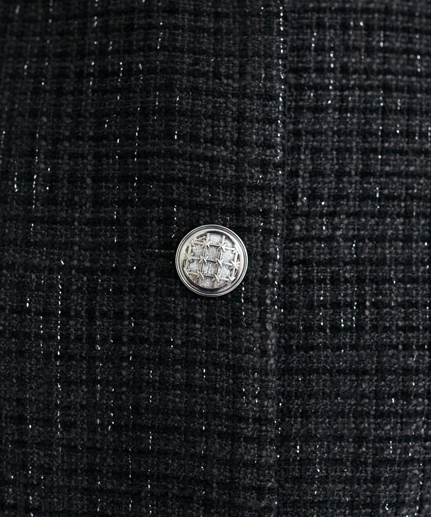 natural couture(ナチュラルクチュール) 〈airi〉キラキラ釦ツイードジャケット