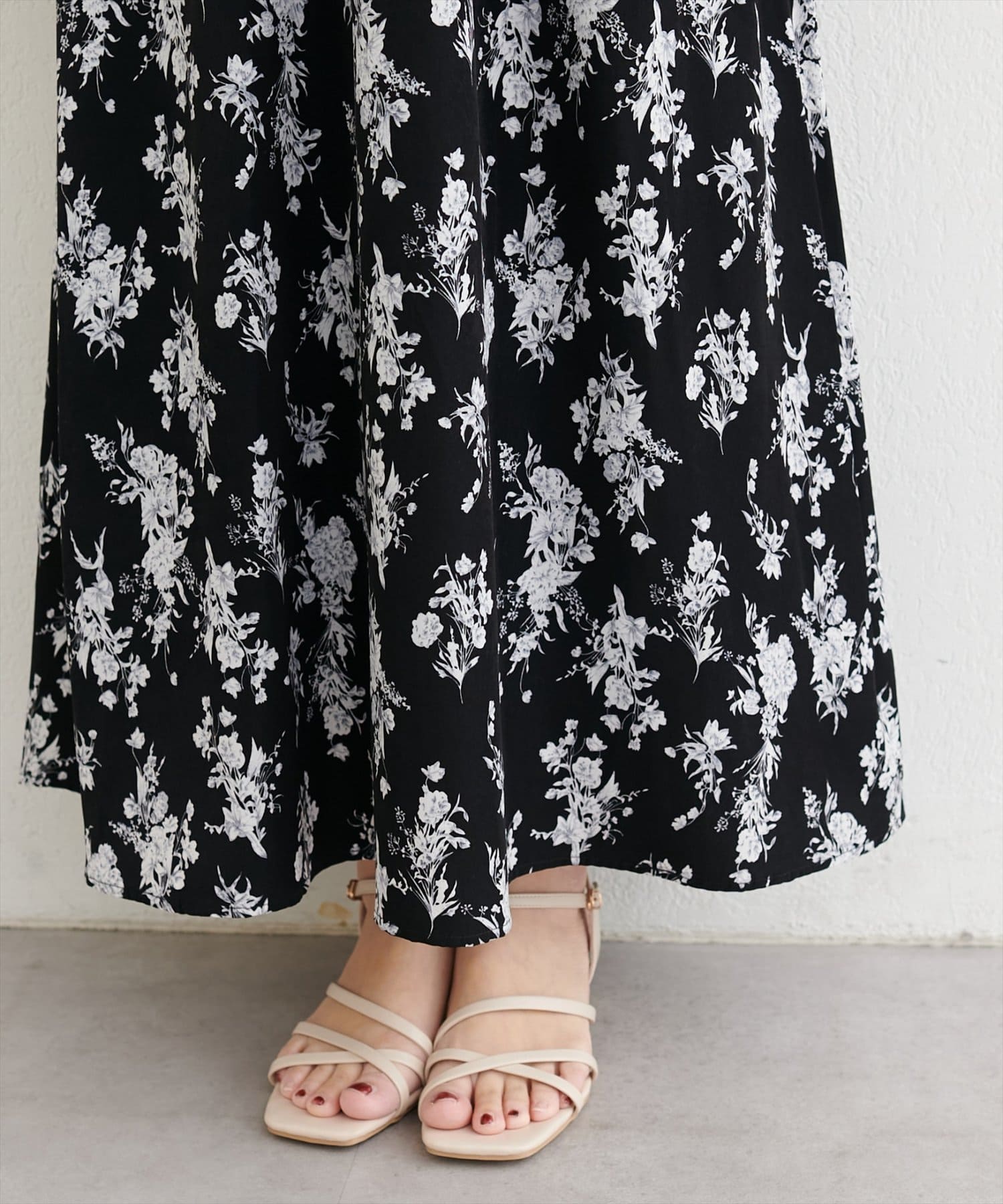 natural couture(ナチュラルクチュール) 〈canami〉配色ニットドッキングワンピース