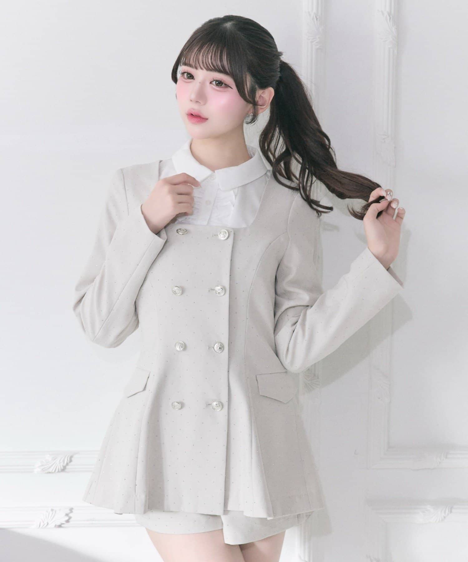 Belle Charme(ベルシャルム) Classical Frill Collar Jacket